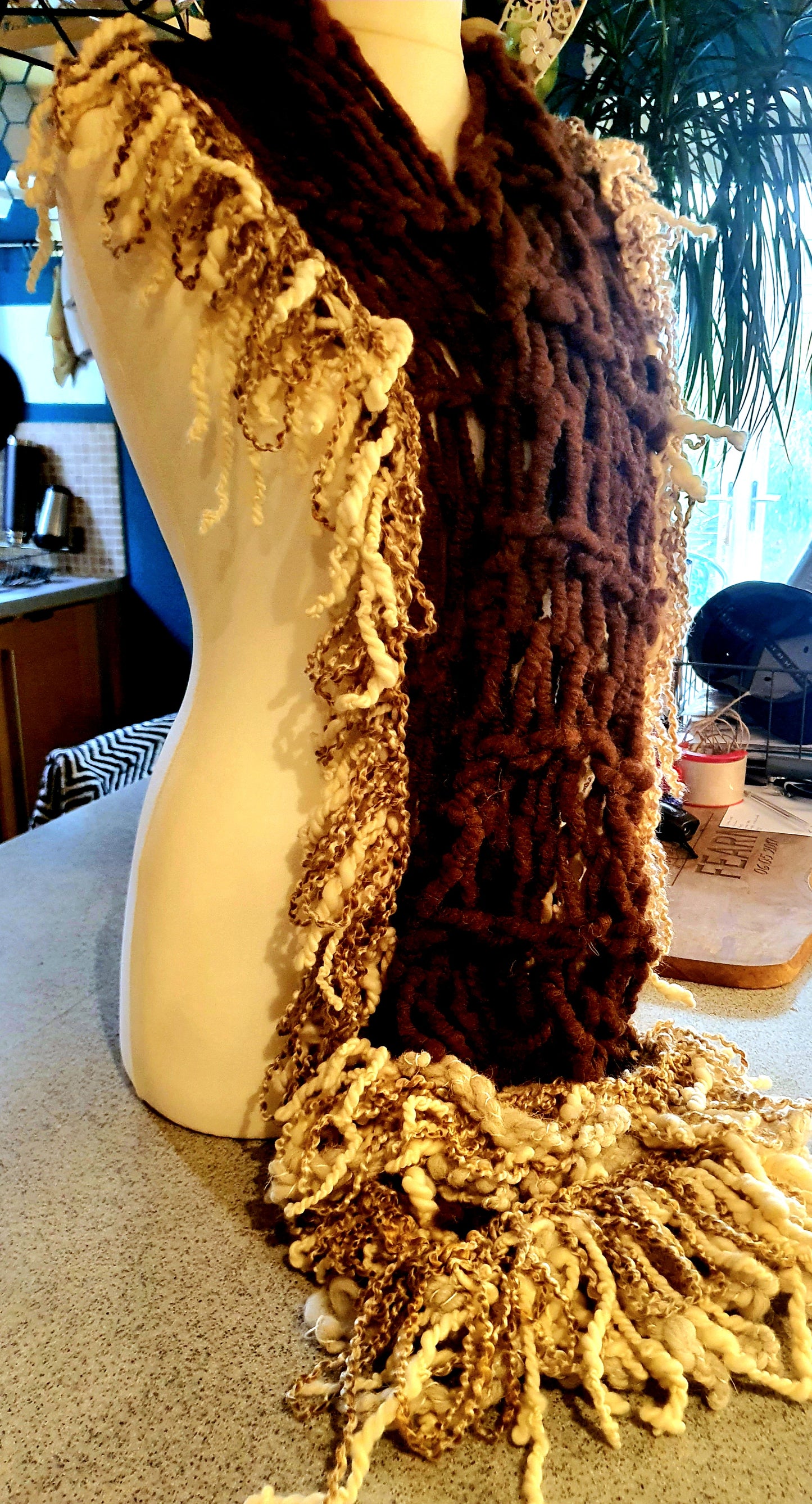 Beautiful handmade super soft alpaca scarf