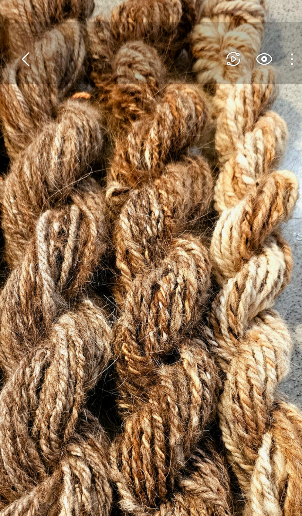 Pet fur yarn - Spinning service (Chiengora). Your pet's fur hand spun into yarn. Dogs, cats, rabbits, fur yarn.