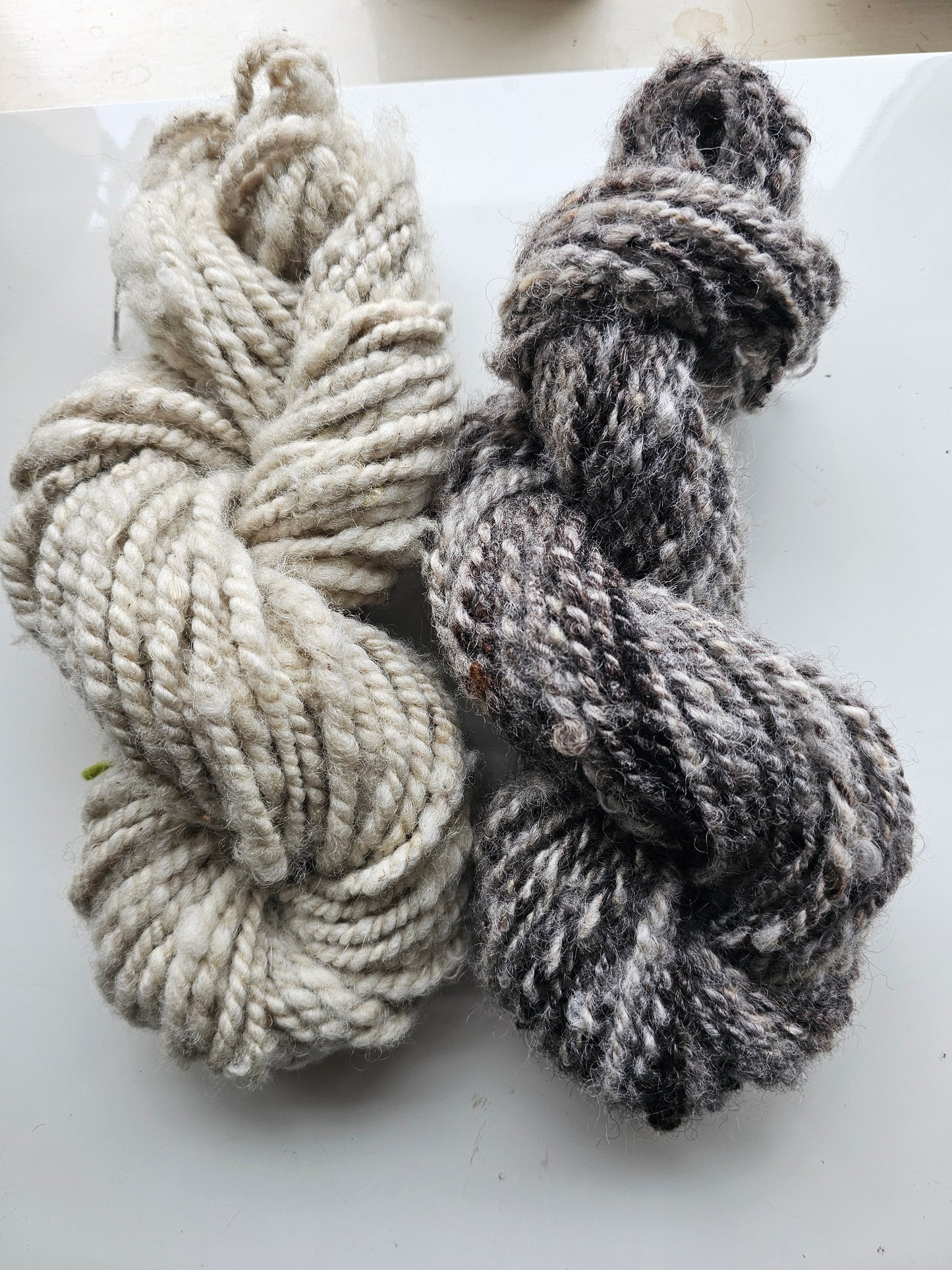 Wool spinning services. Custom-made traditional hand spun yarn from your sheep's wool or alpaca.