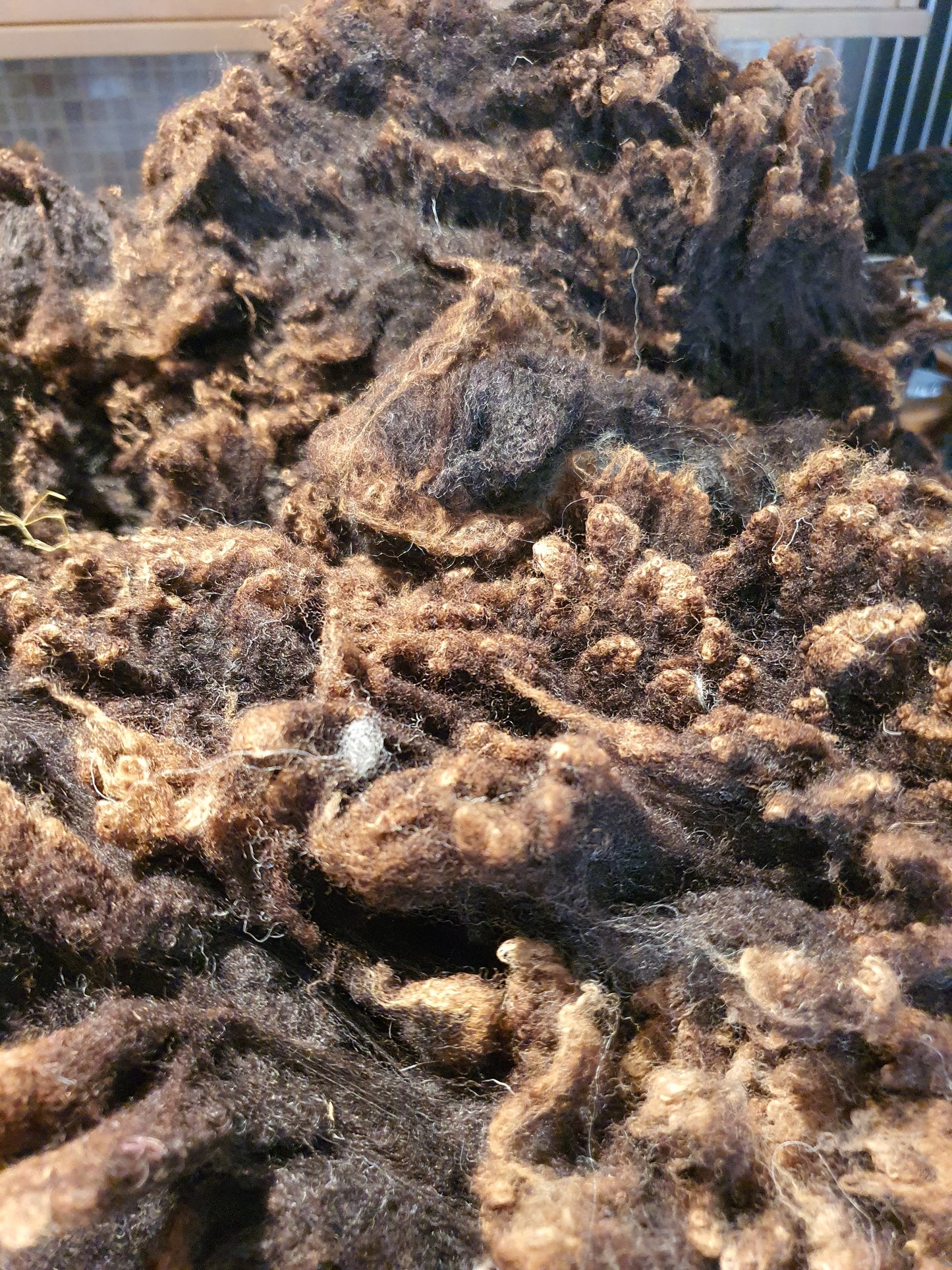 Raw fleece for gardening