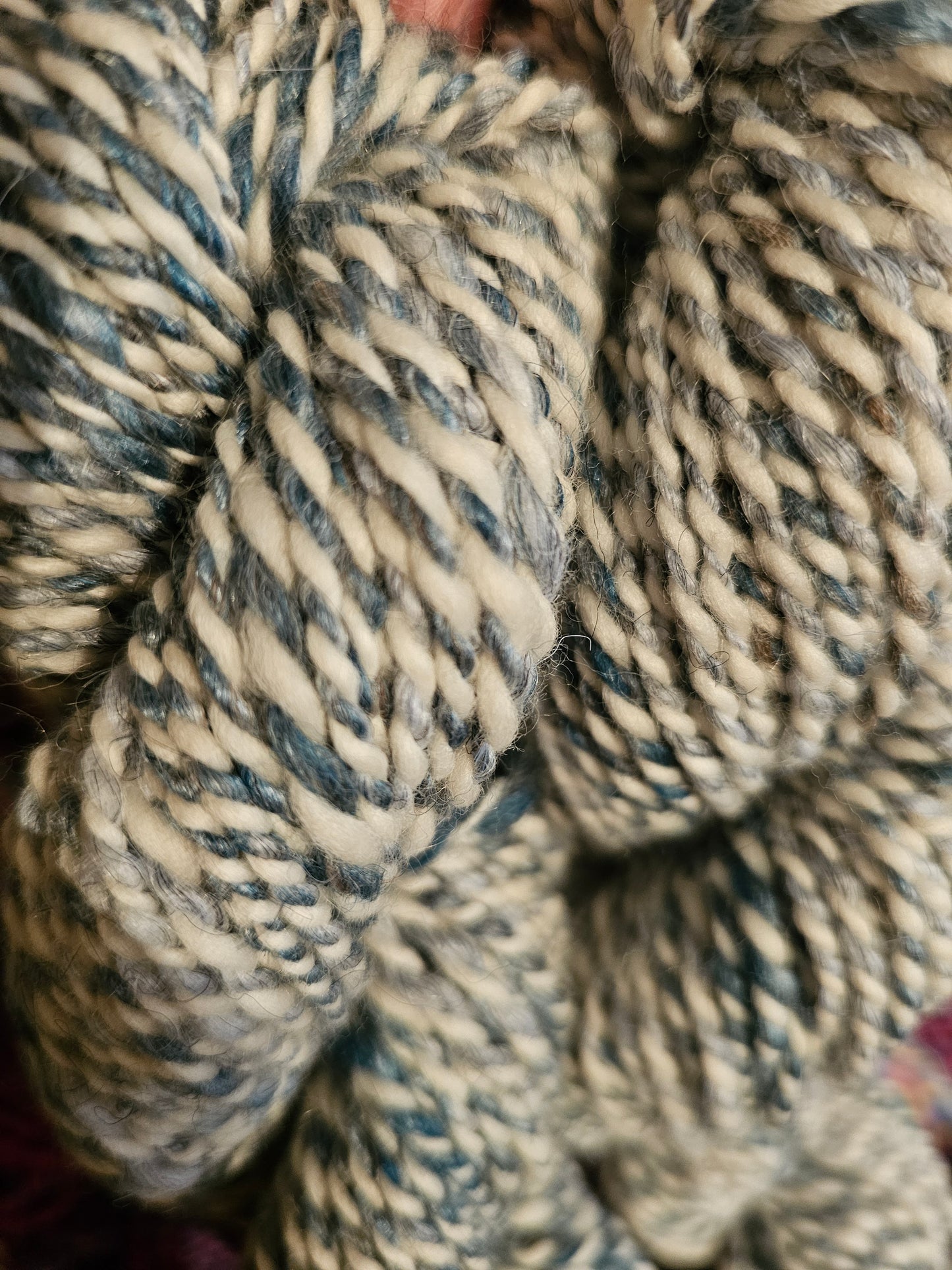 Hand-spun yarn - frosty