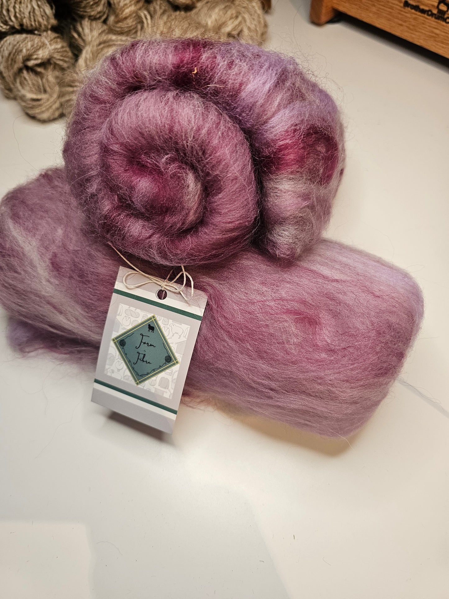 Hyacinth wool batt