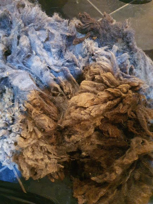 Raw fleece for gardening