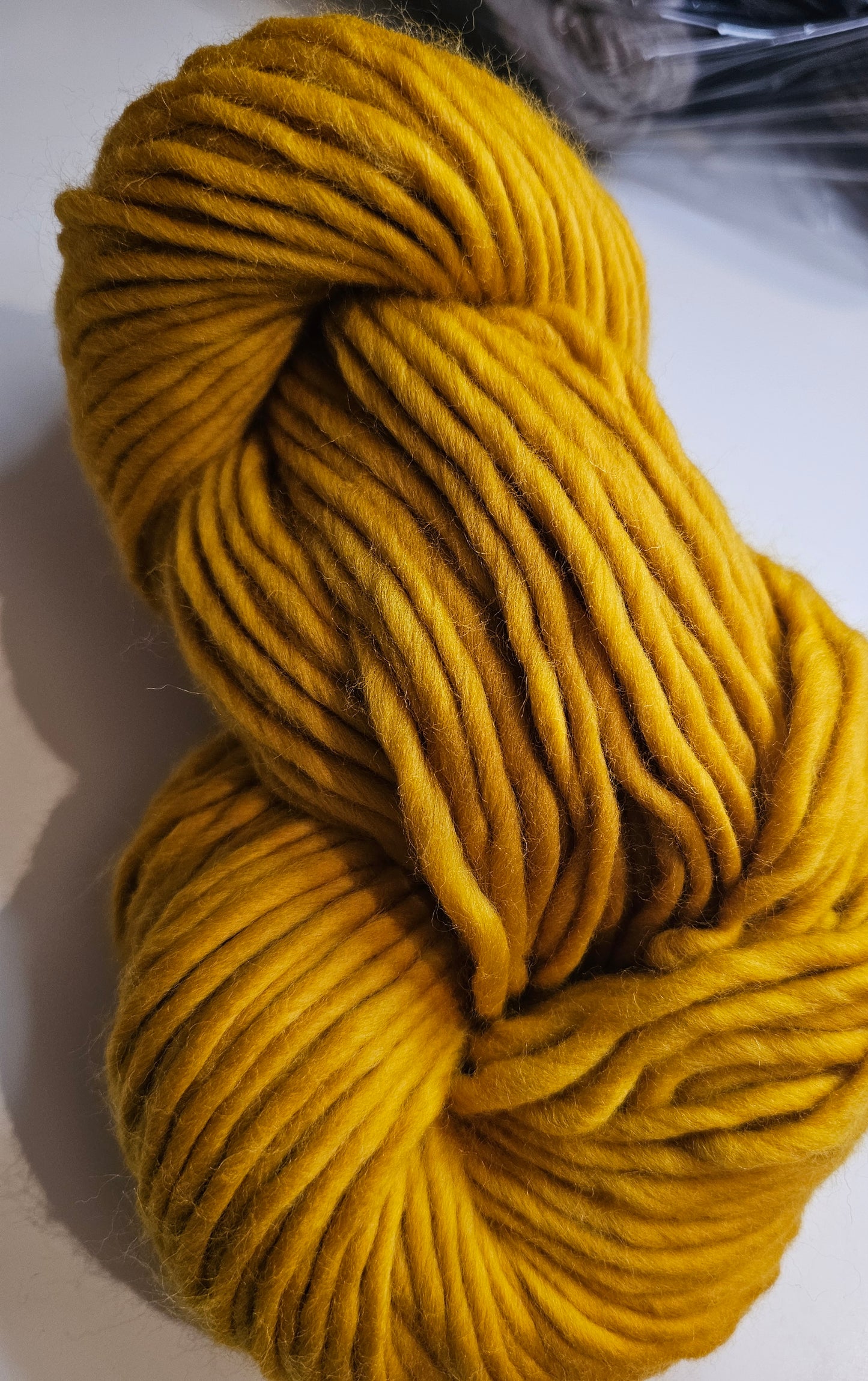 Mustard Super chunky yarn