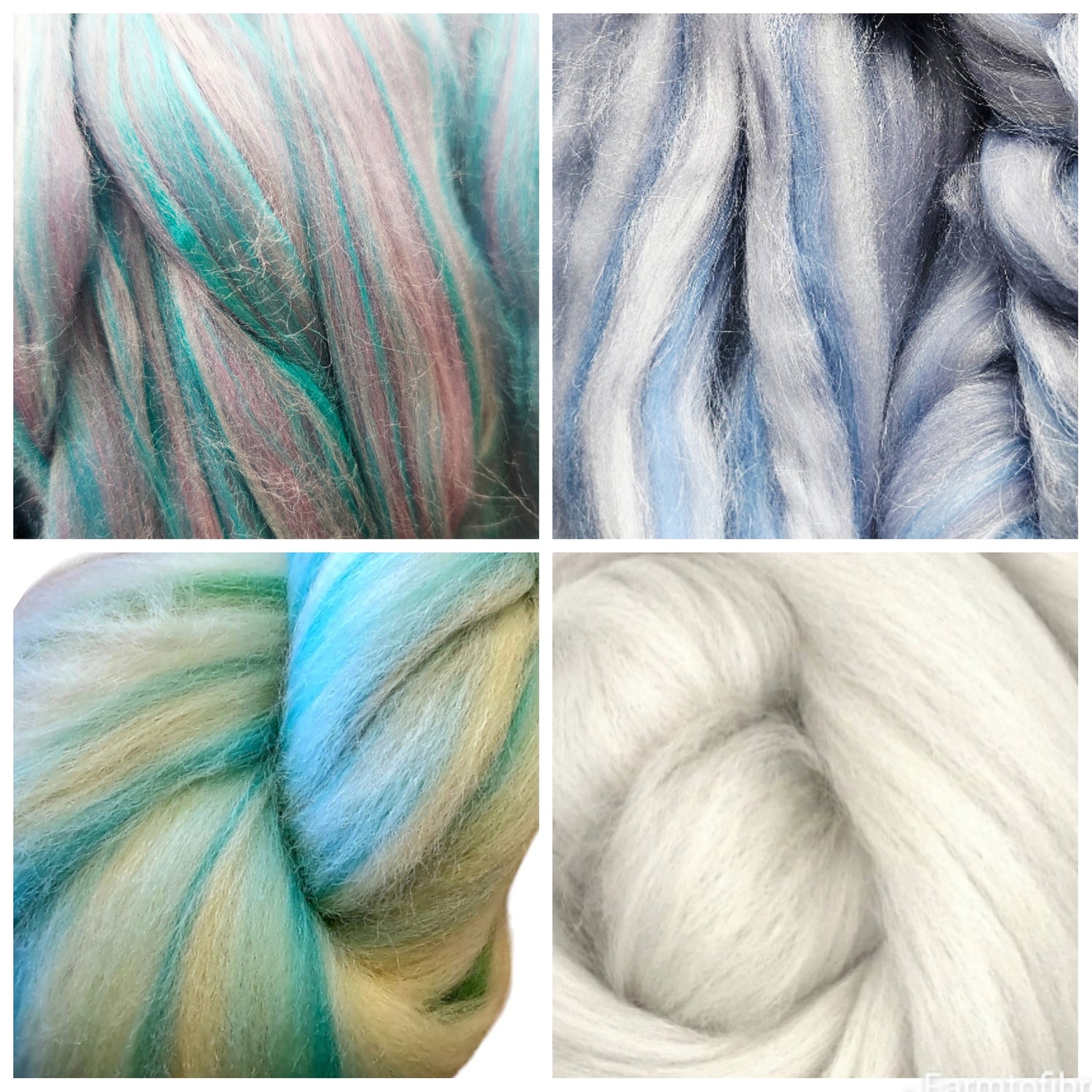 Blended colours- Roving and wool top