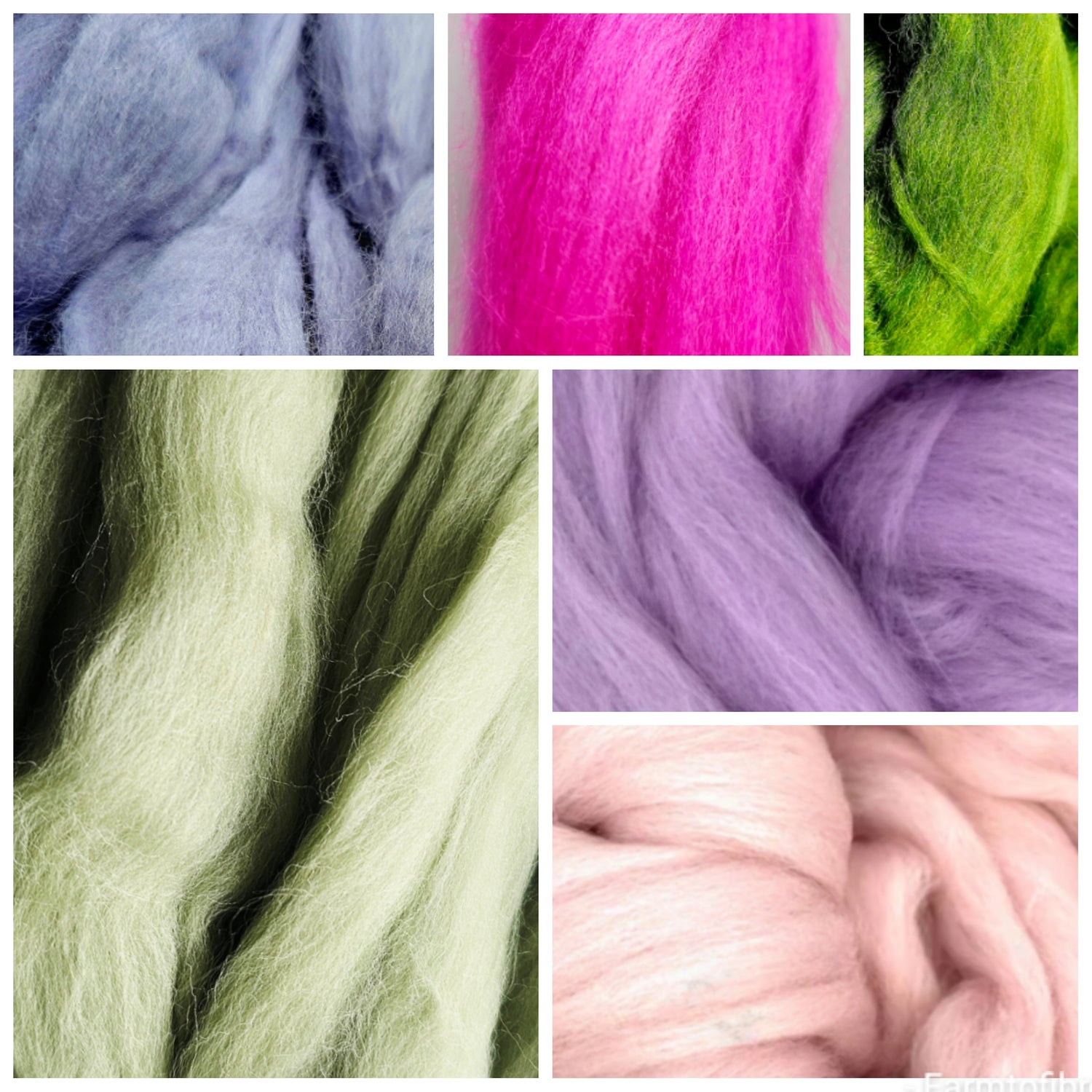 Solid colour- Roving and wool top