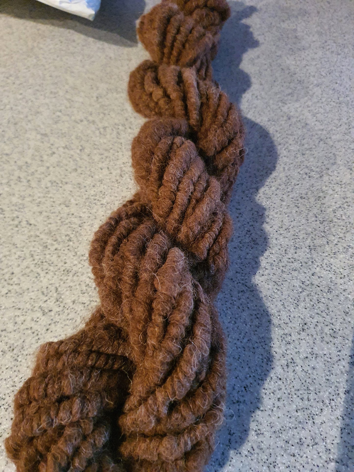 Super chunky handspun alpaca yarn