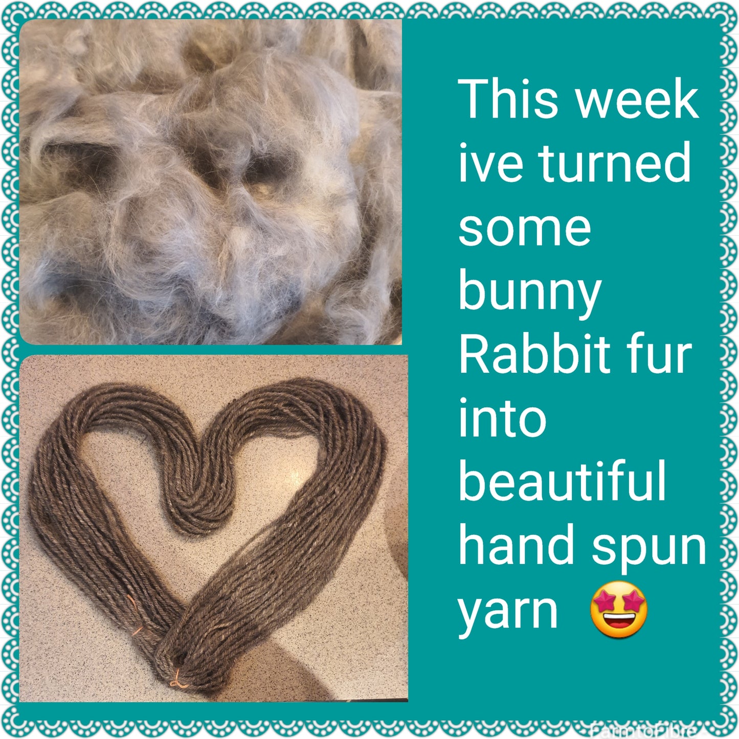 Pet fur yarn spinning service. Your pet fur spun into yarn. Dogs, cats, rabbits, fur yarn. Cheingora yarn making.