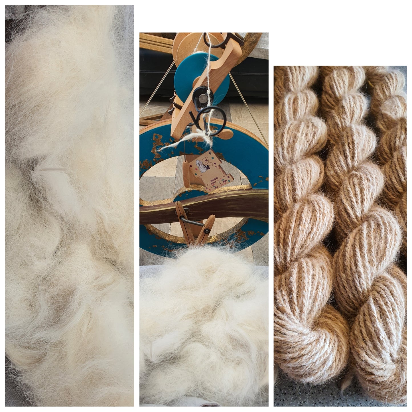 Pet fur yarn spinning service. Your pet fur spun into yarn. Dogs, cats, rabbits, fur yarn. Cheingora yarn making.