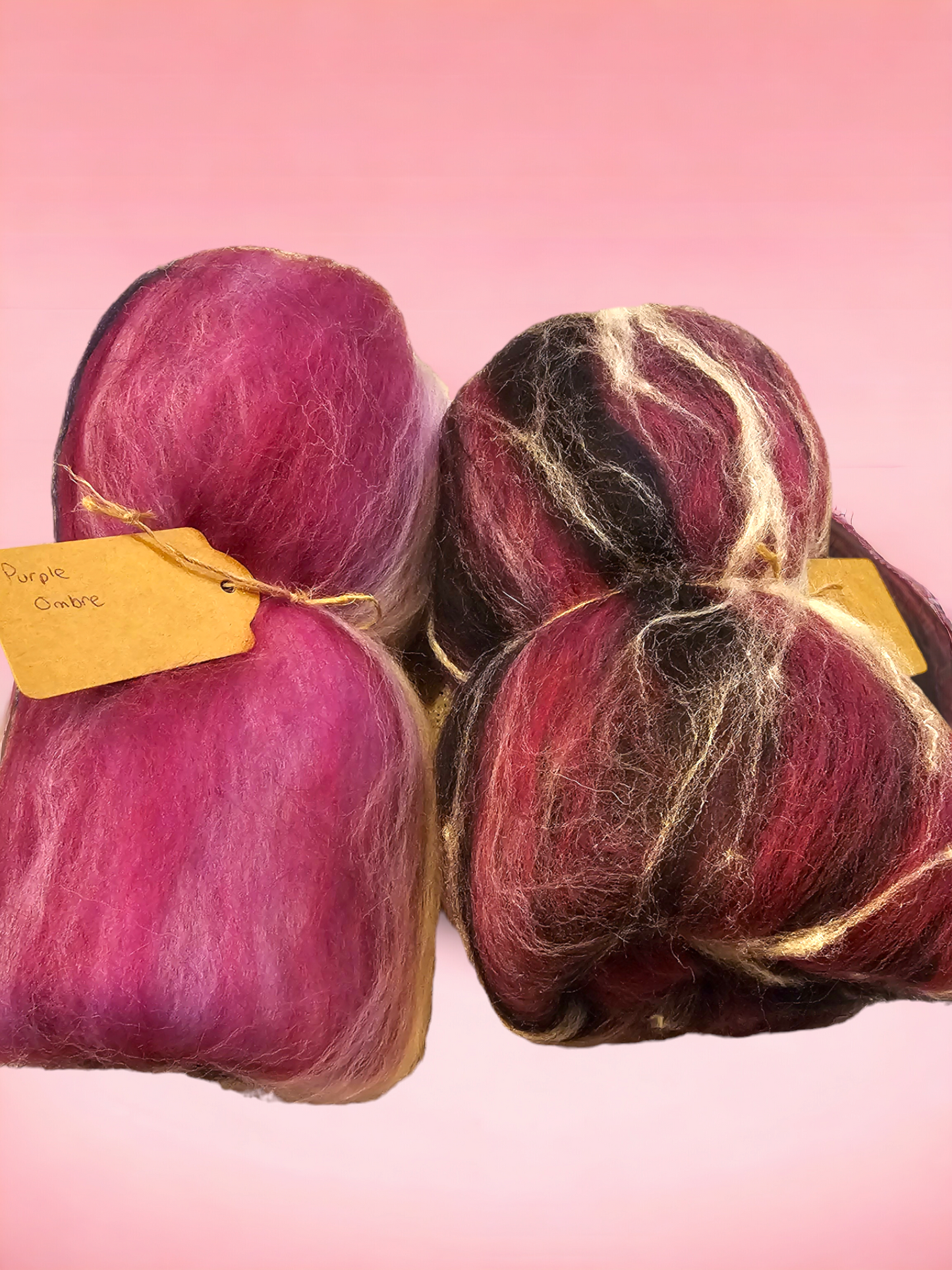 Art yarn wool batt perfect for spinning into yarn, felting or weaving.