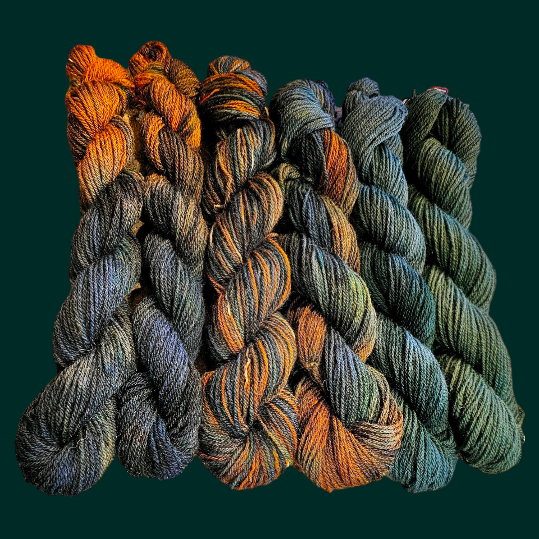 Hand dyed mix and match DK yarn