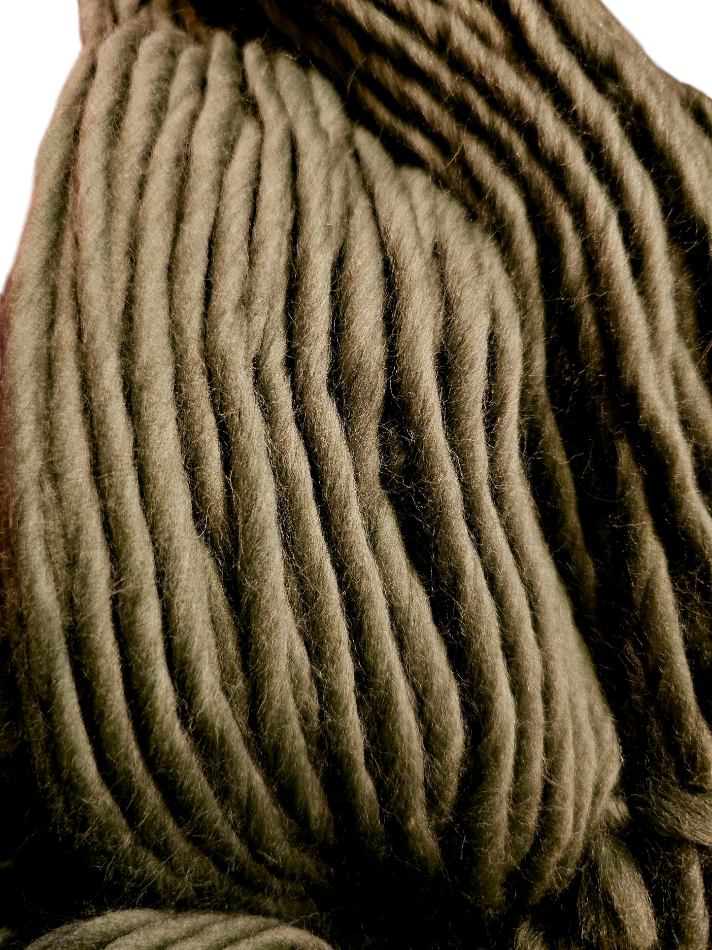 Olive green Super chunky yarn