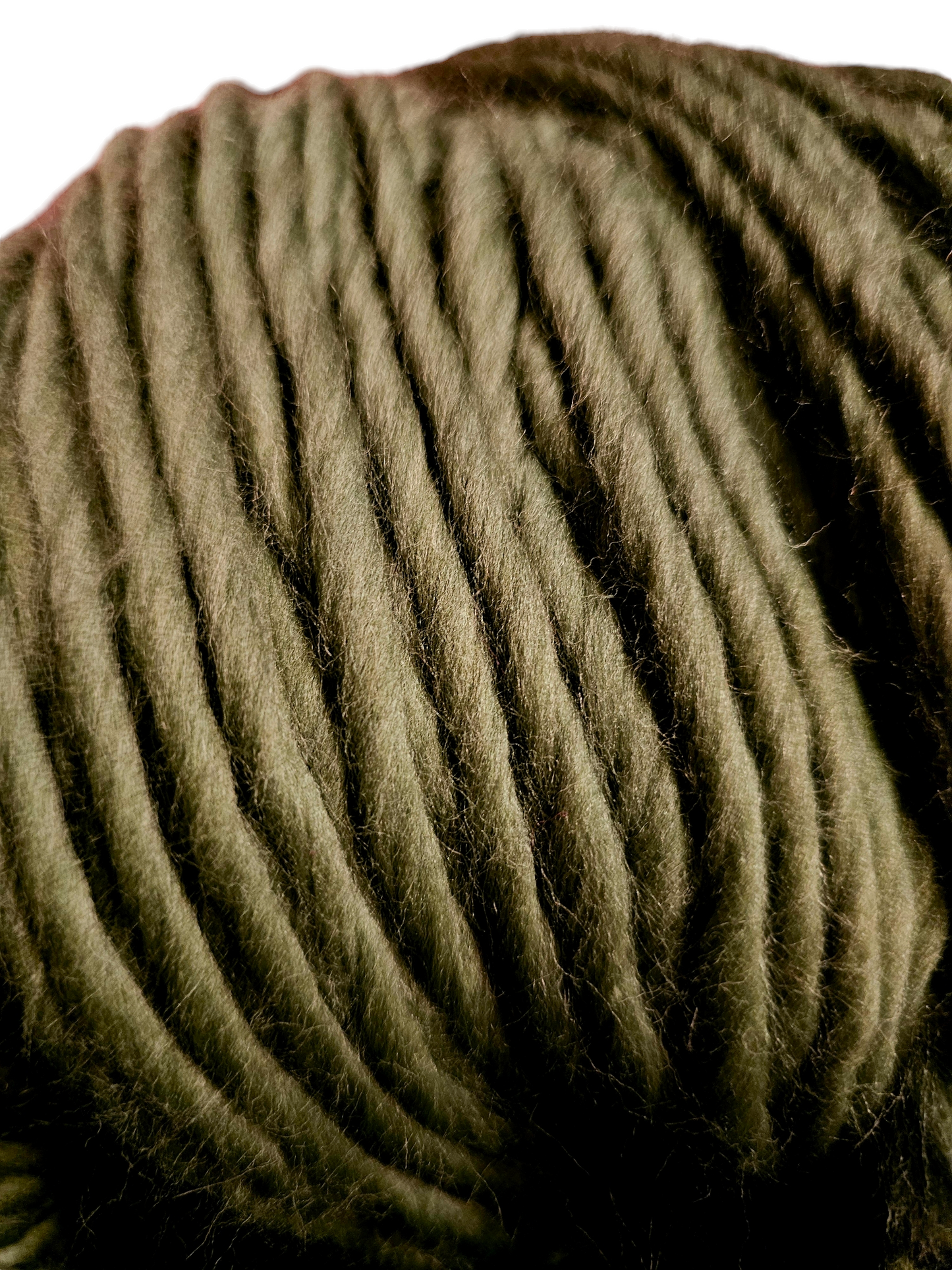 Olive green Super chunky yarn