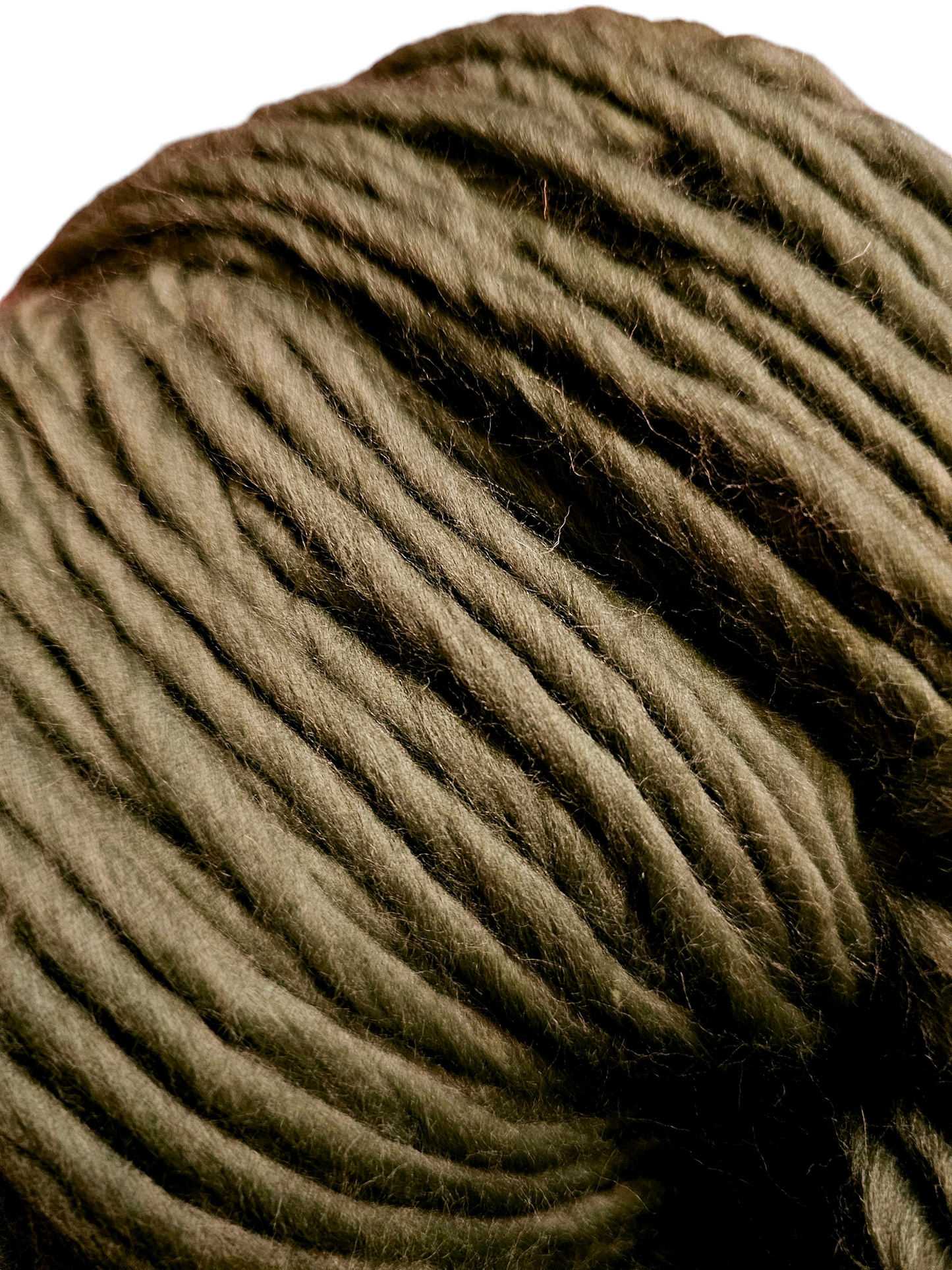 Olive green Super chunky yarn