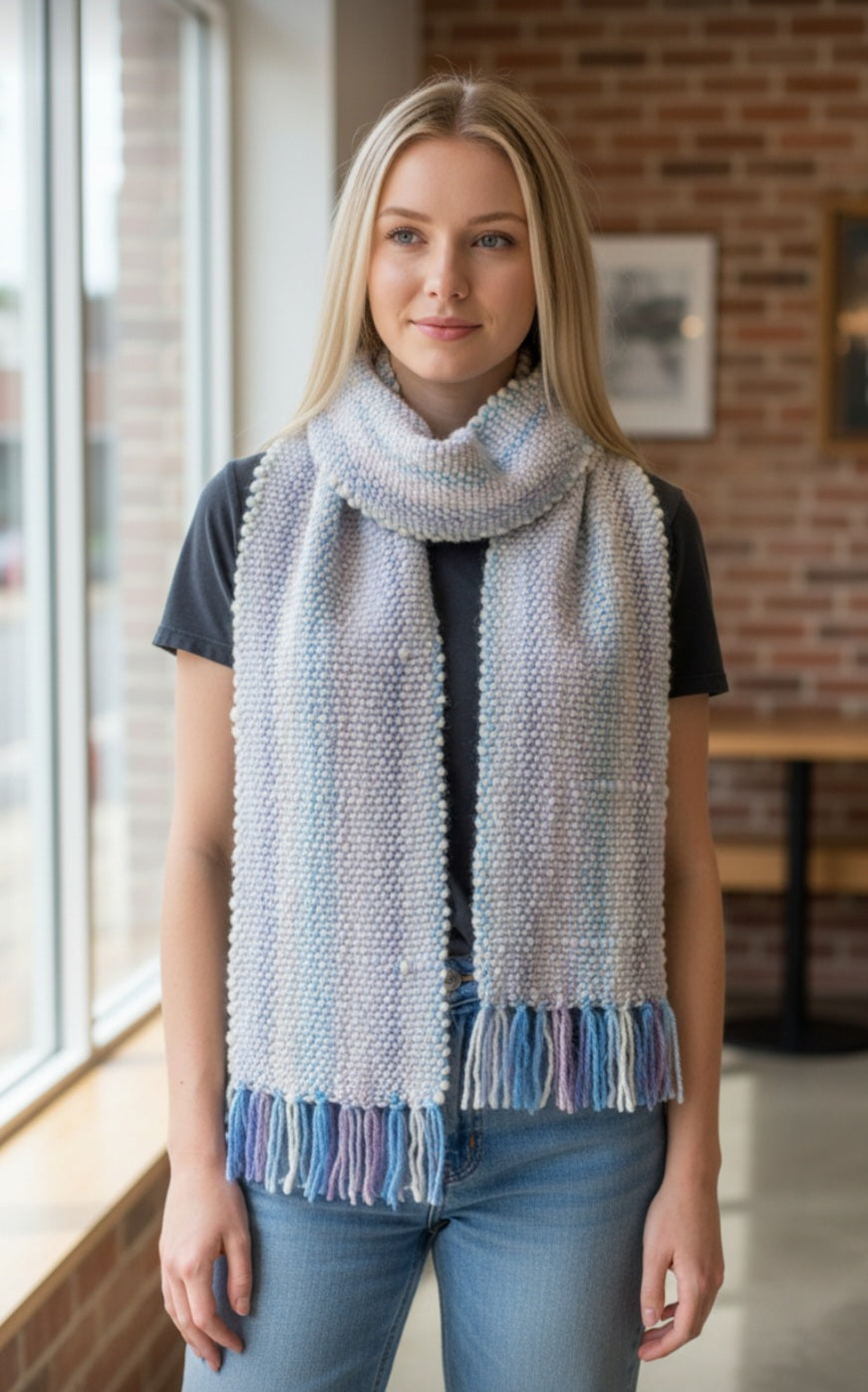 Handmade items made from handspun yarn. (Pet fur yarn and sheeps wool yarn).