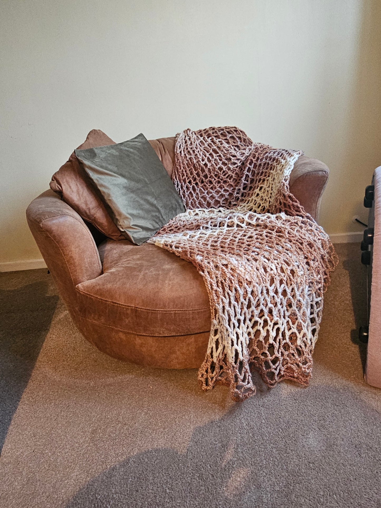 Handmade items made from handspun yarn. (Pet fur yarn and sheeps wool yarn).