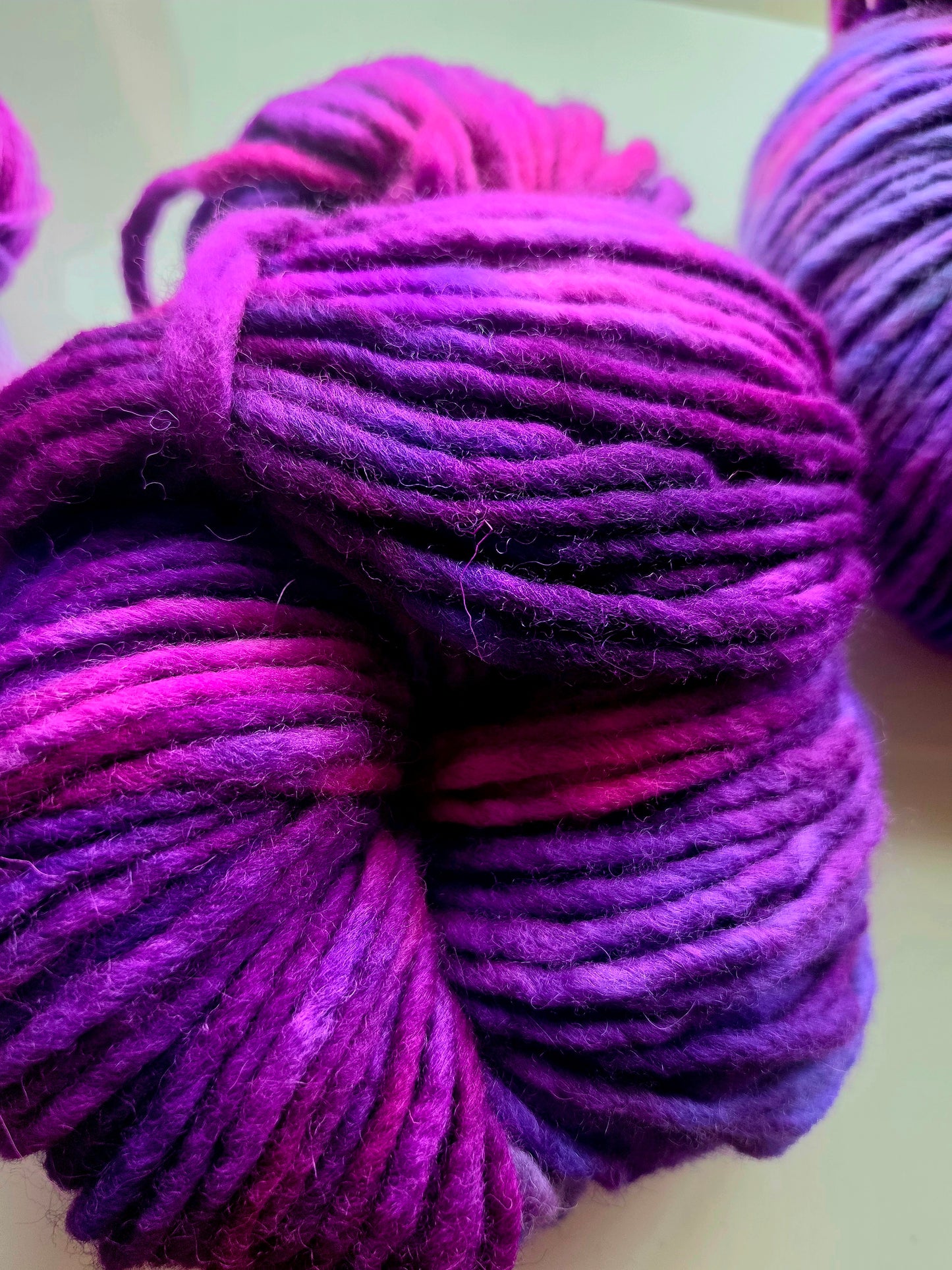 Neon Purple Rain Super Chunky Yarn