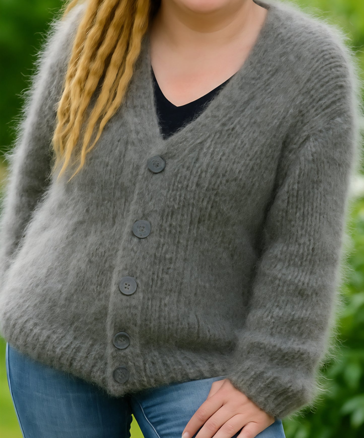 Handmade items made from handspun yarn. (Pet fur yarn and sheeps wool yarn).
