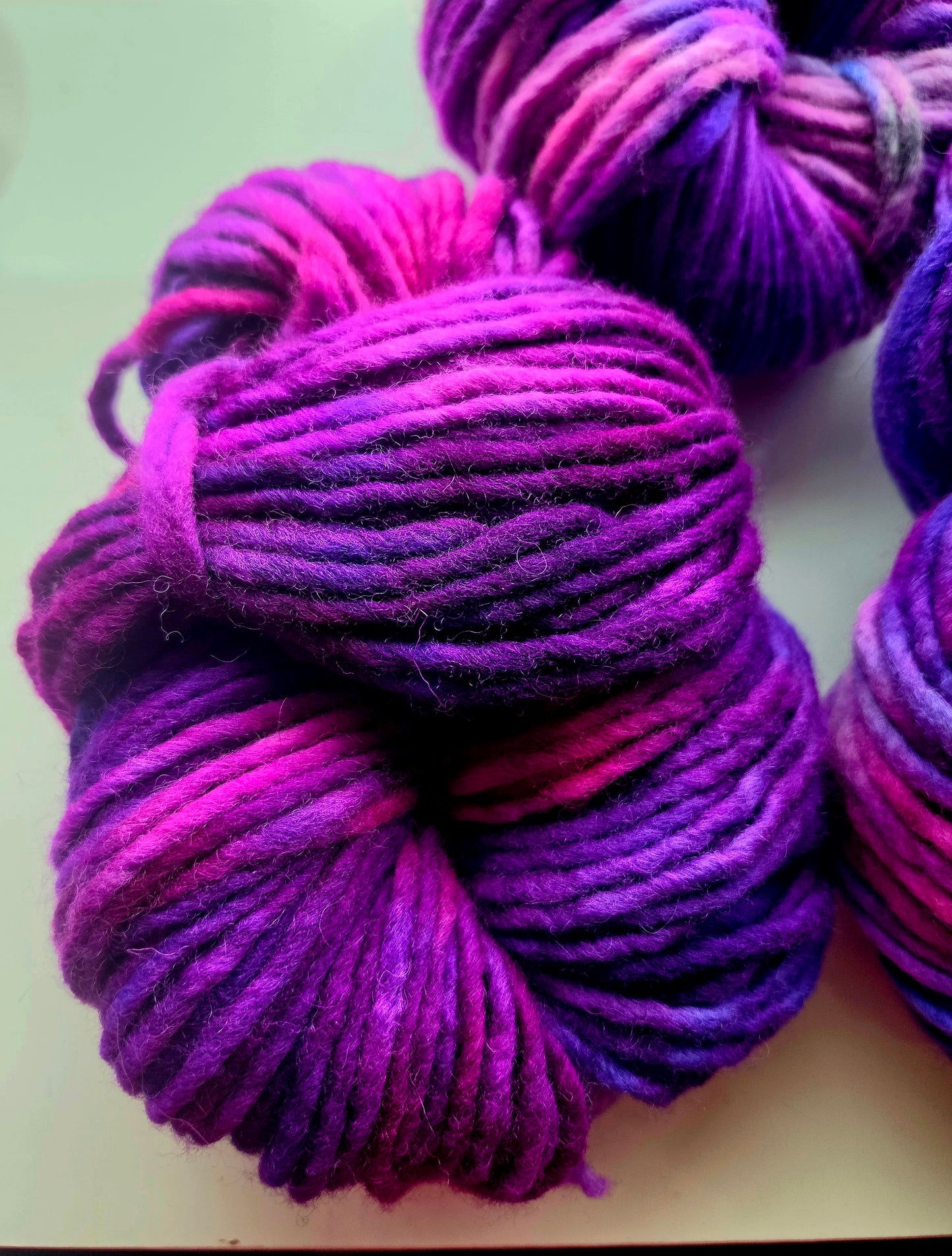 Neon Purple Rain Super Chunky Yarn