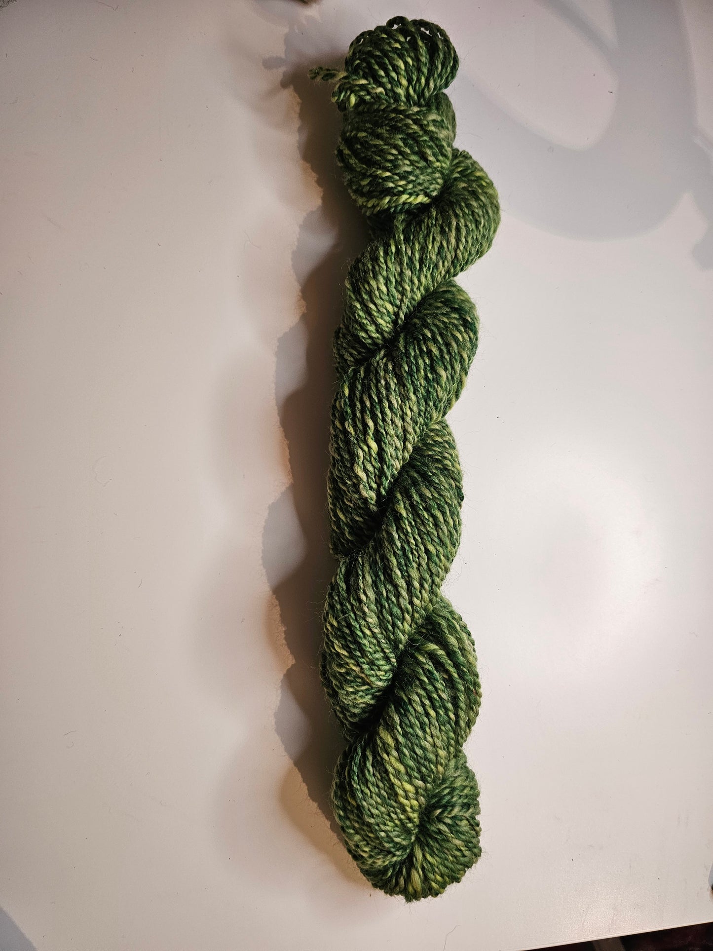 Hand-spun spring Greens