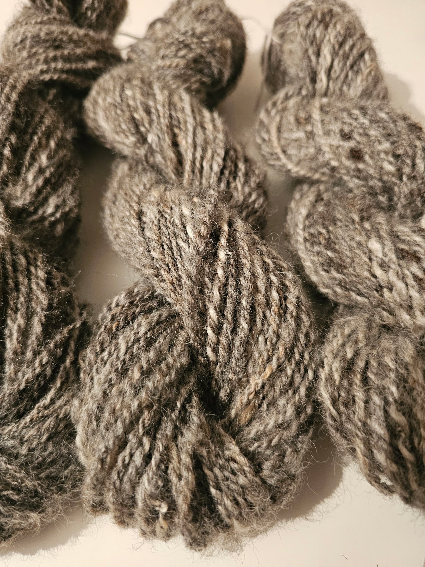 Wool spinning services.  Custom-made traditional hand spun yarn from your sheep's wool or alpaca.