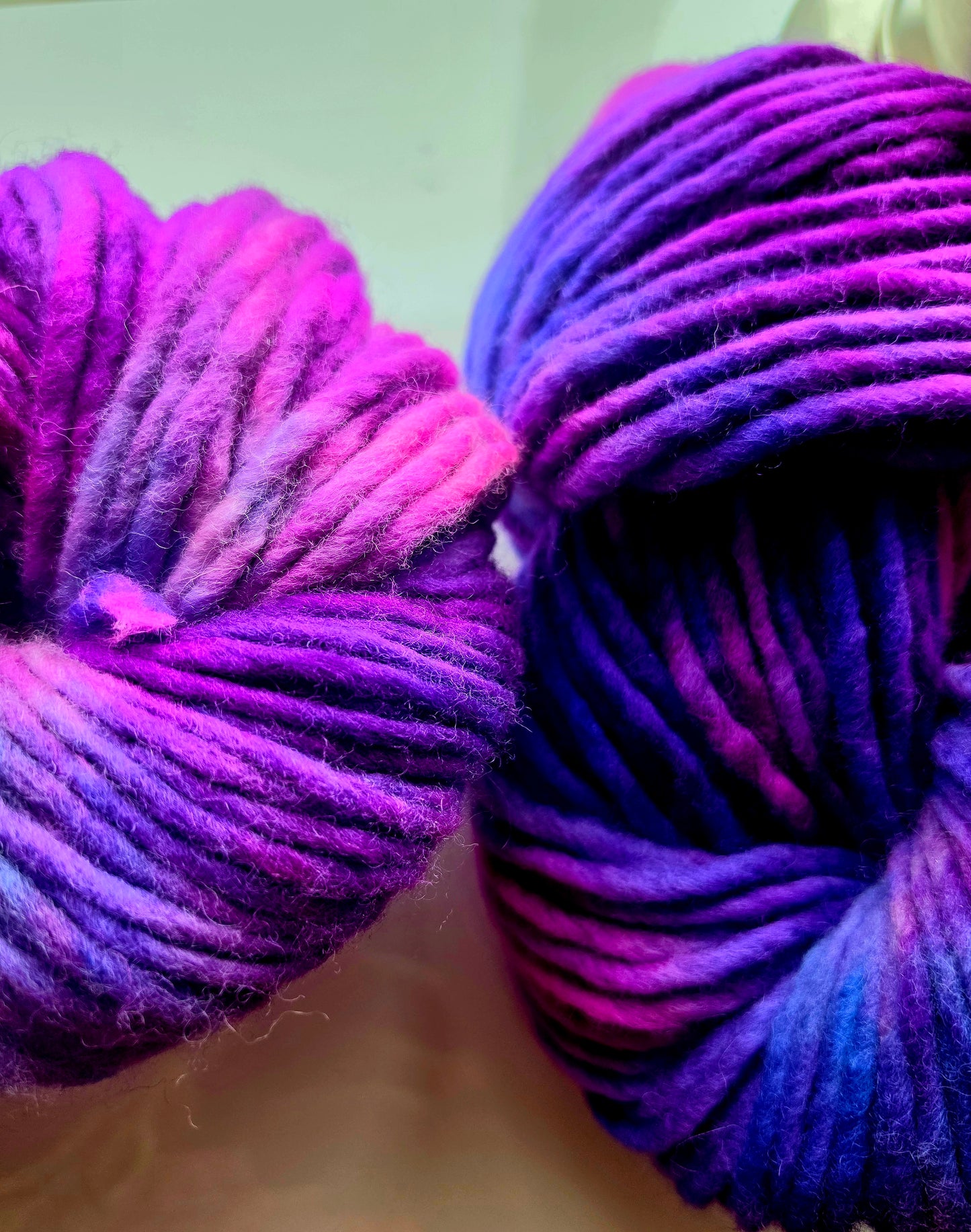 Neon Purple Rain Super Chunky Yarn