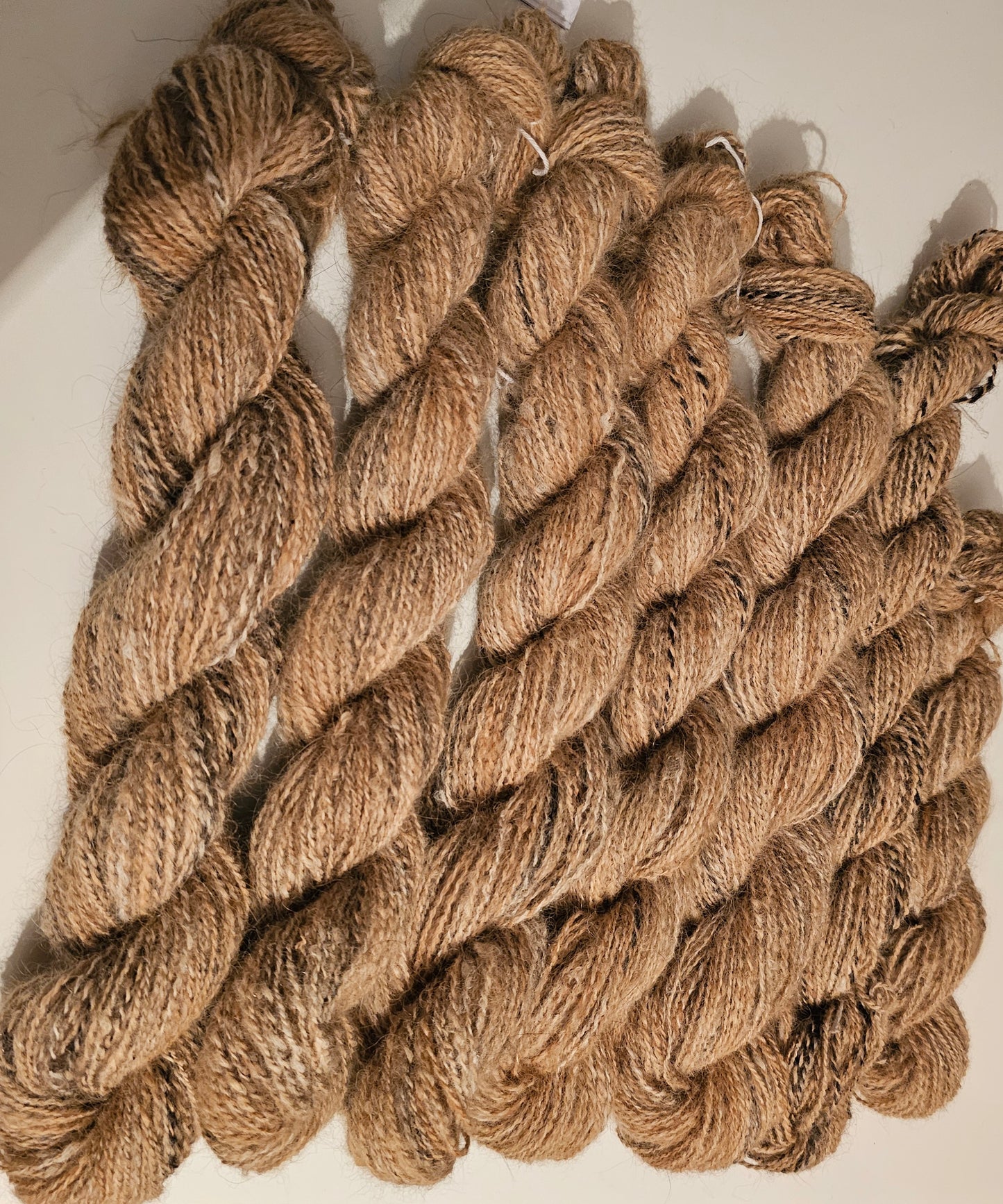 Wool spinning services.  Custom-made traditional hand spun yarn from your sheep's wool or alpaca.