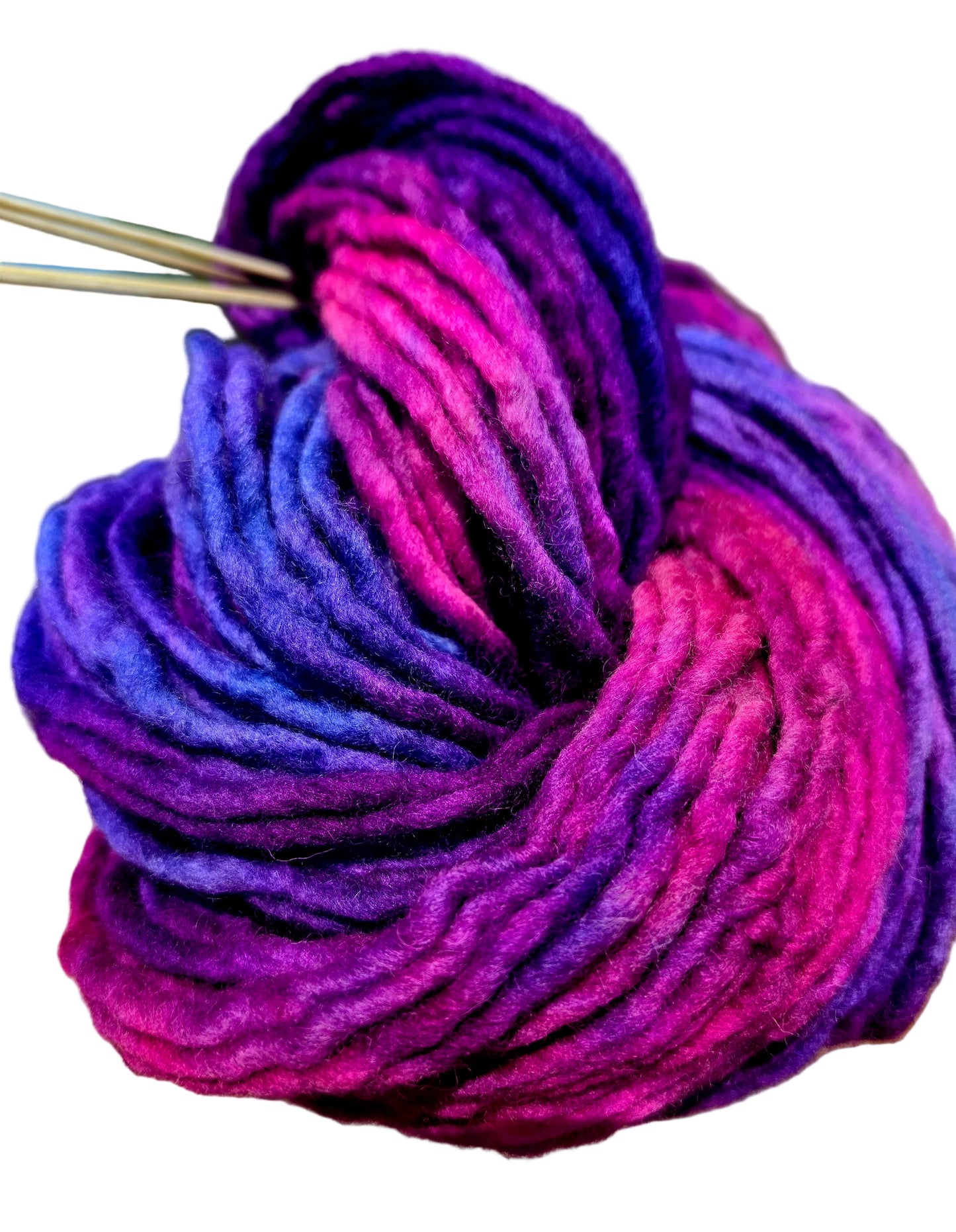 Neon Purple Rain Super Chunky Yarn
