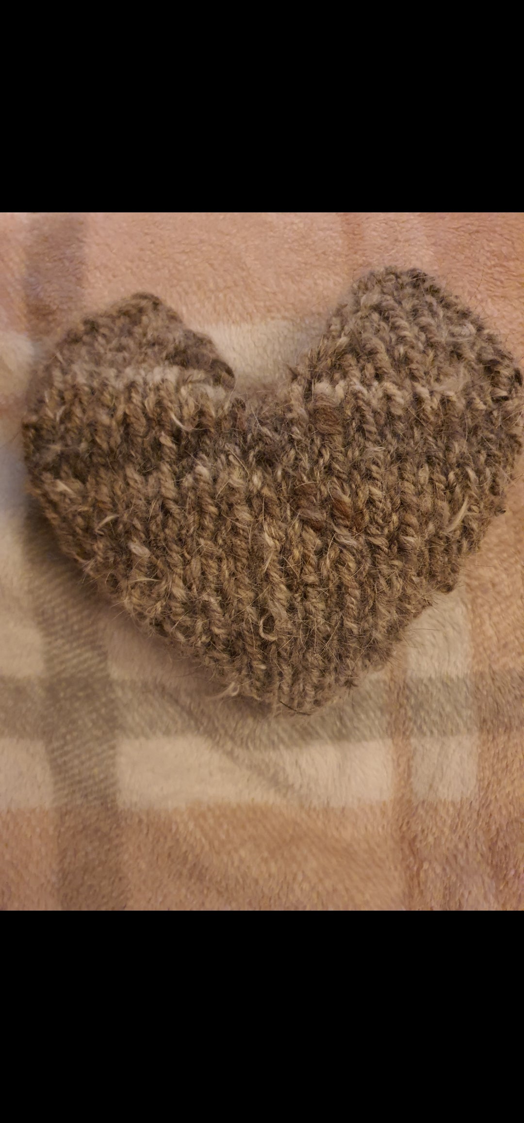 Handmade items made from handspun yarn. (Pet fur yarn and sheeps wool yarn).