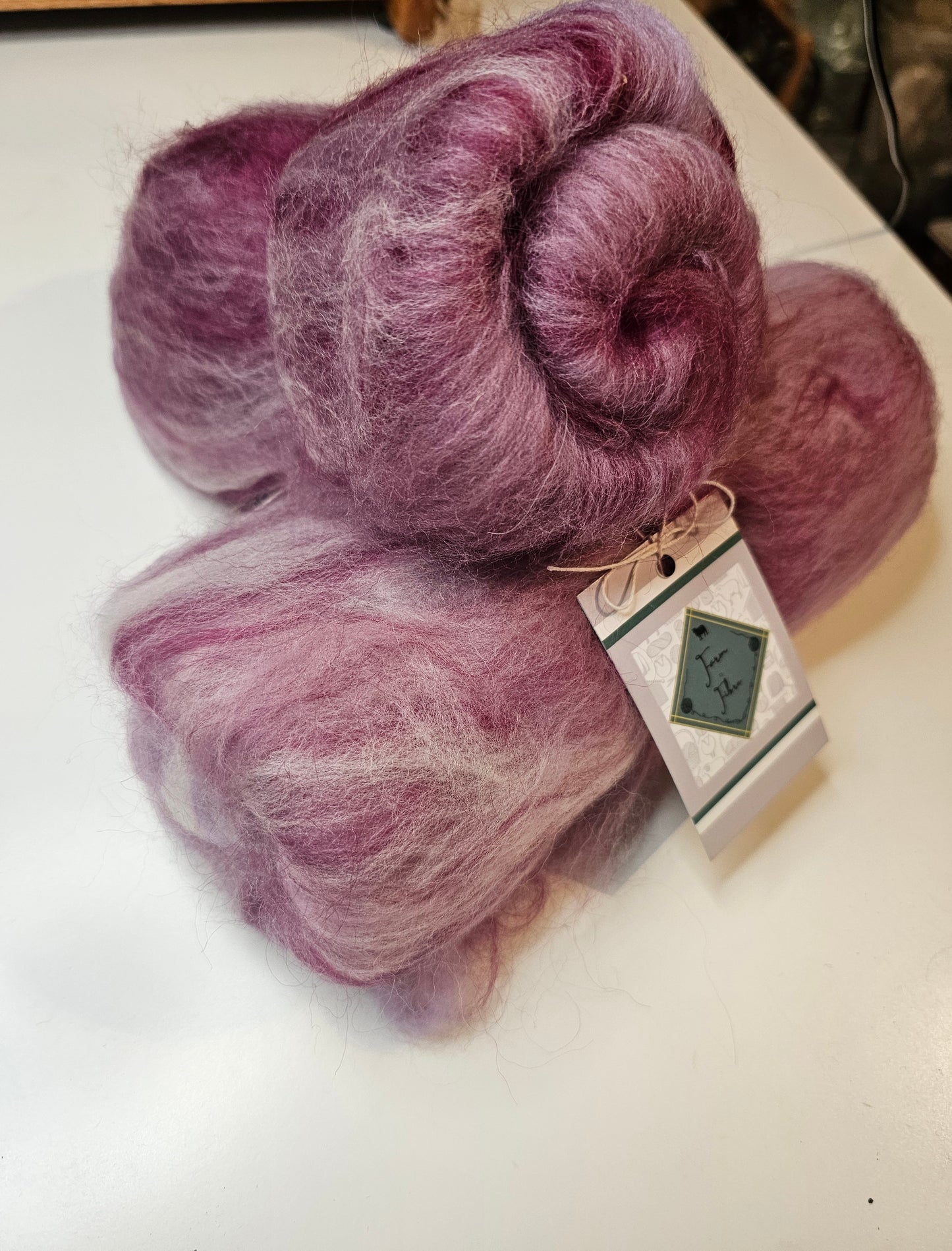 Hyacinth wool batt