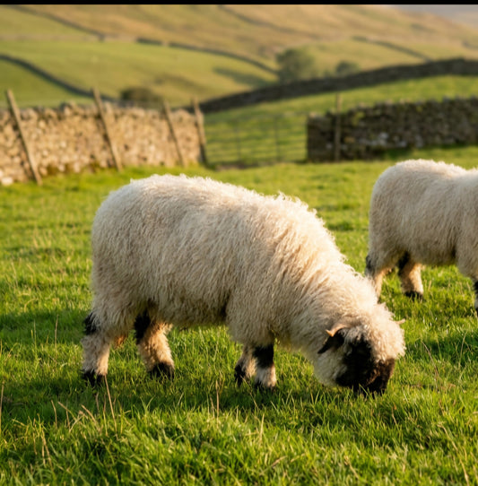 Valais Blacknose whole fleece (cotted) Raw