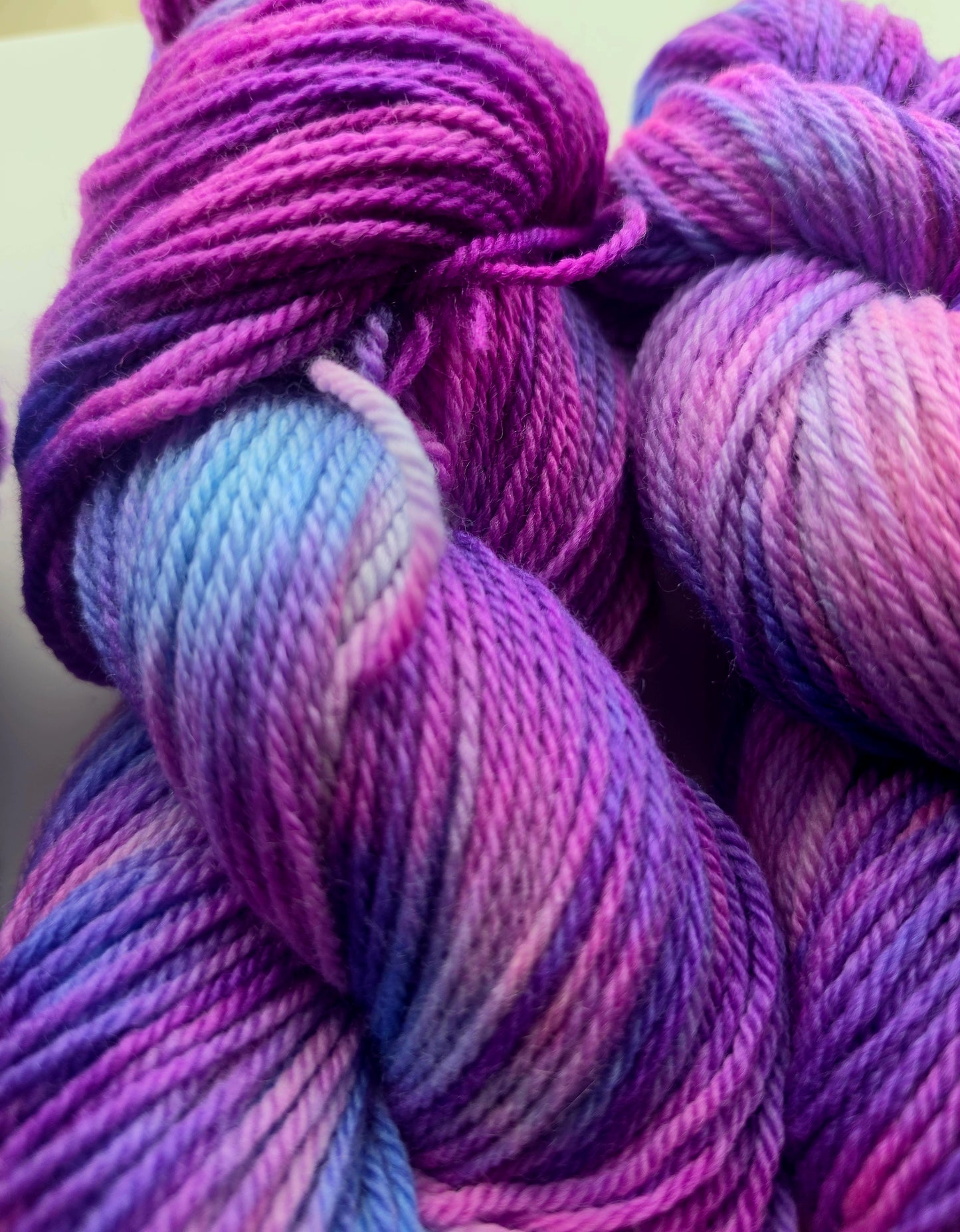Neon Purple Rain DK yarn
