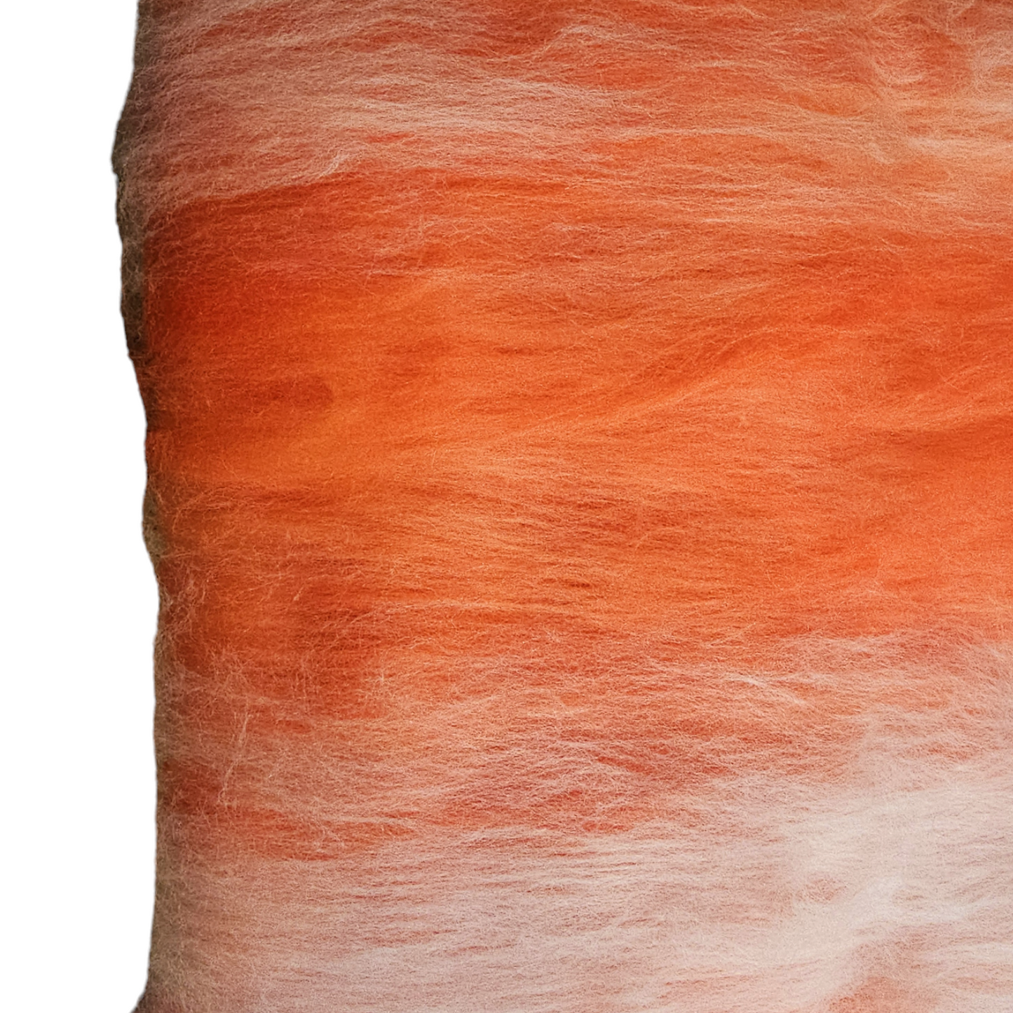 Pink Grapefruit. Beautiful wool batt perfect for spinning into yarn, felting or weaving.