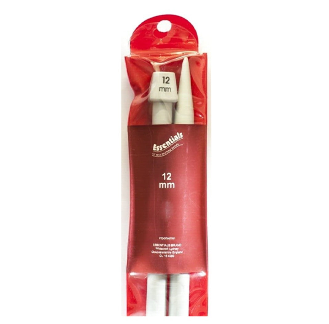 Plastic knitting needles 35cm (large sizes)