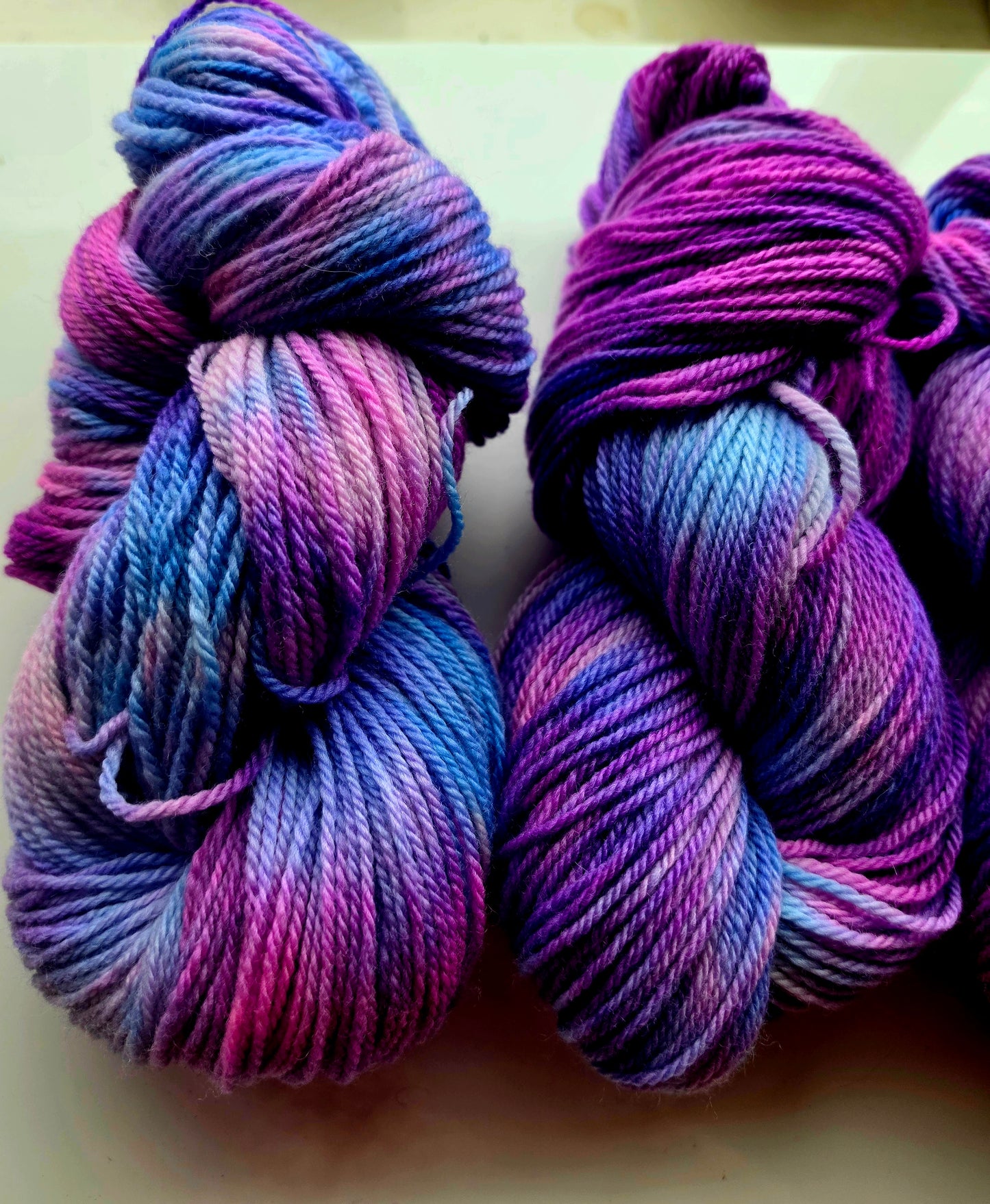 Neon Purple Rain DK yarn