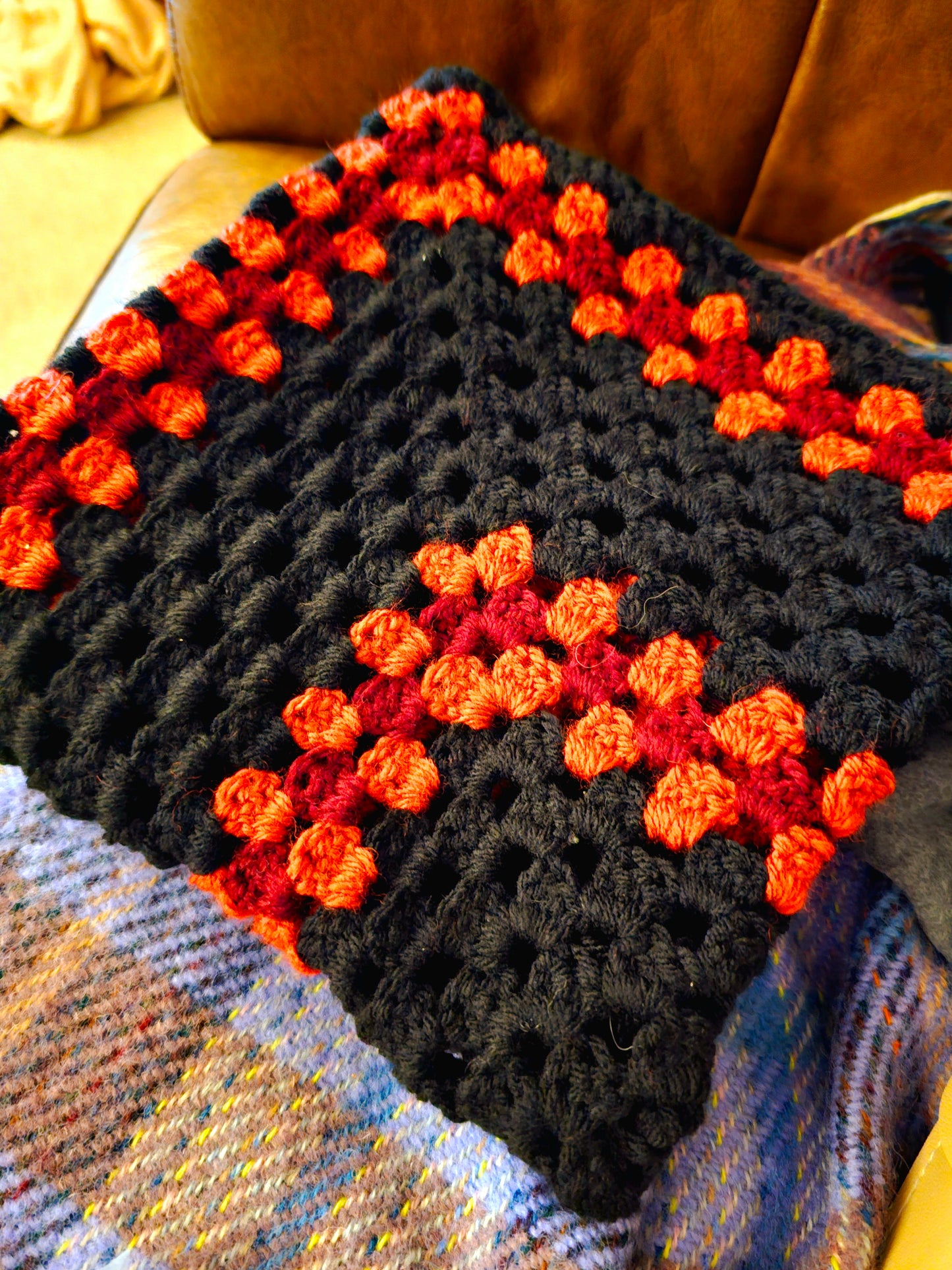 Handmade items made from handspun yarn. (Pet fur yarn and sheeps wool yarn).
