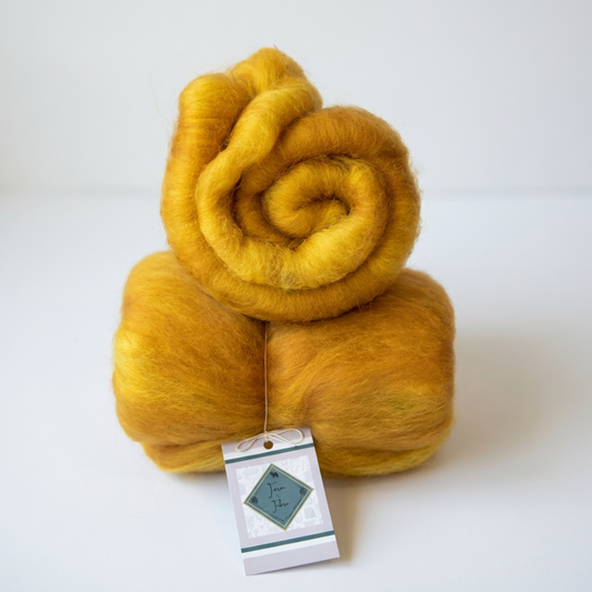 Harvest time merino wool batt