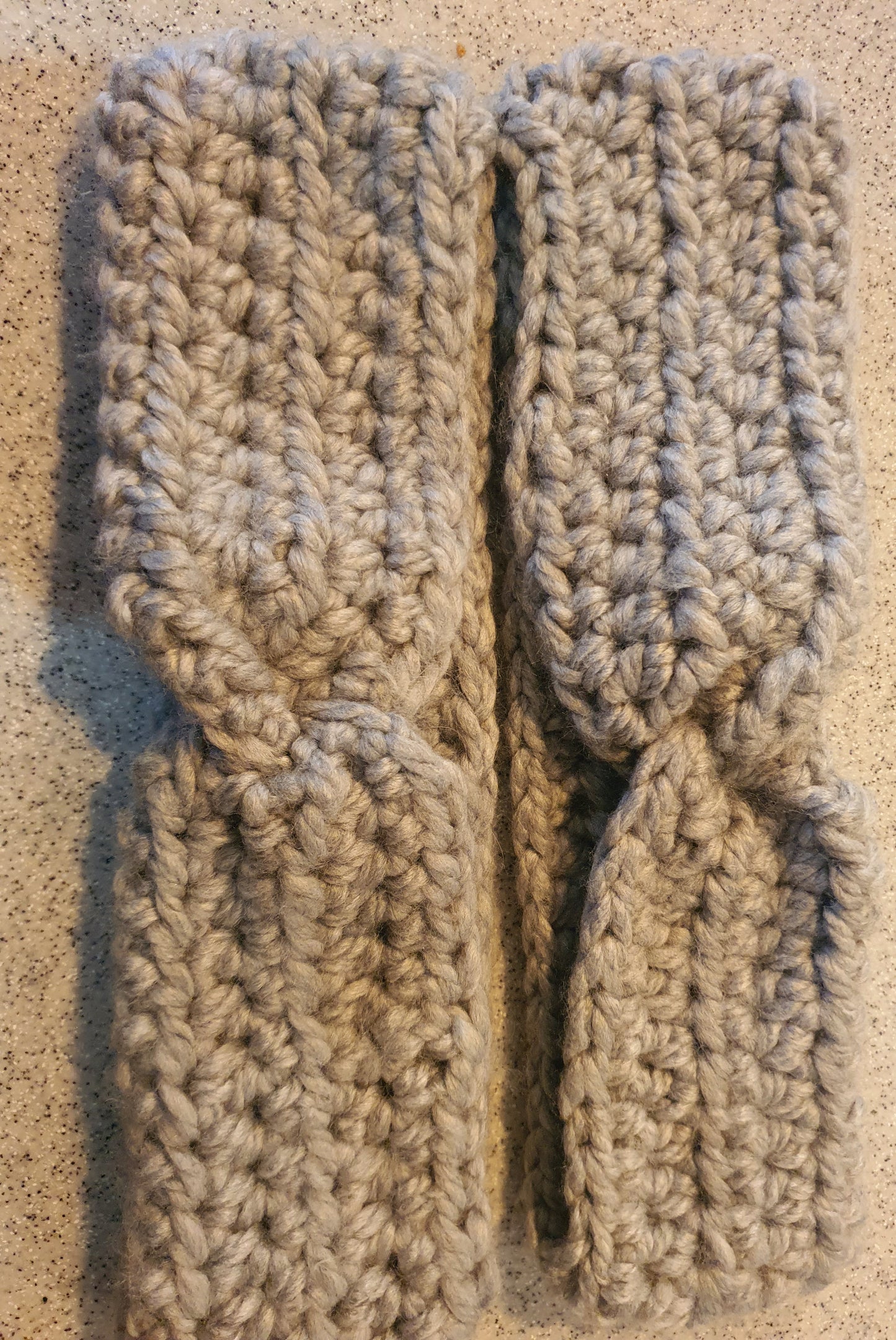 Handmade items made from handspun yarn. (Pet fur yarn and sheeps wool yarn).