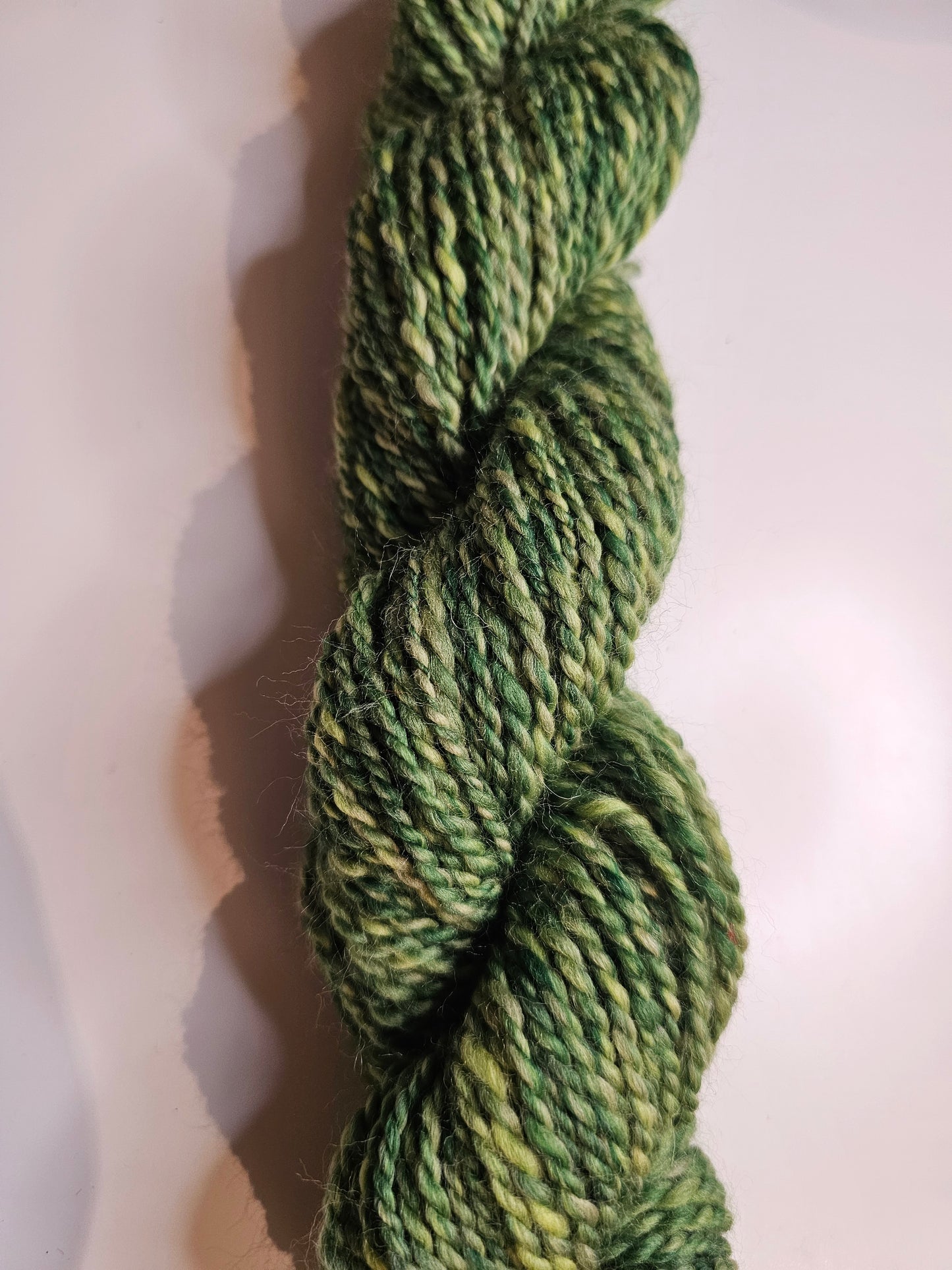 Hand-spun spring Greens