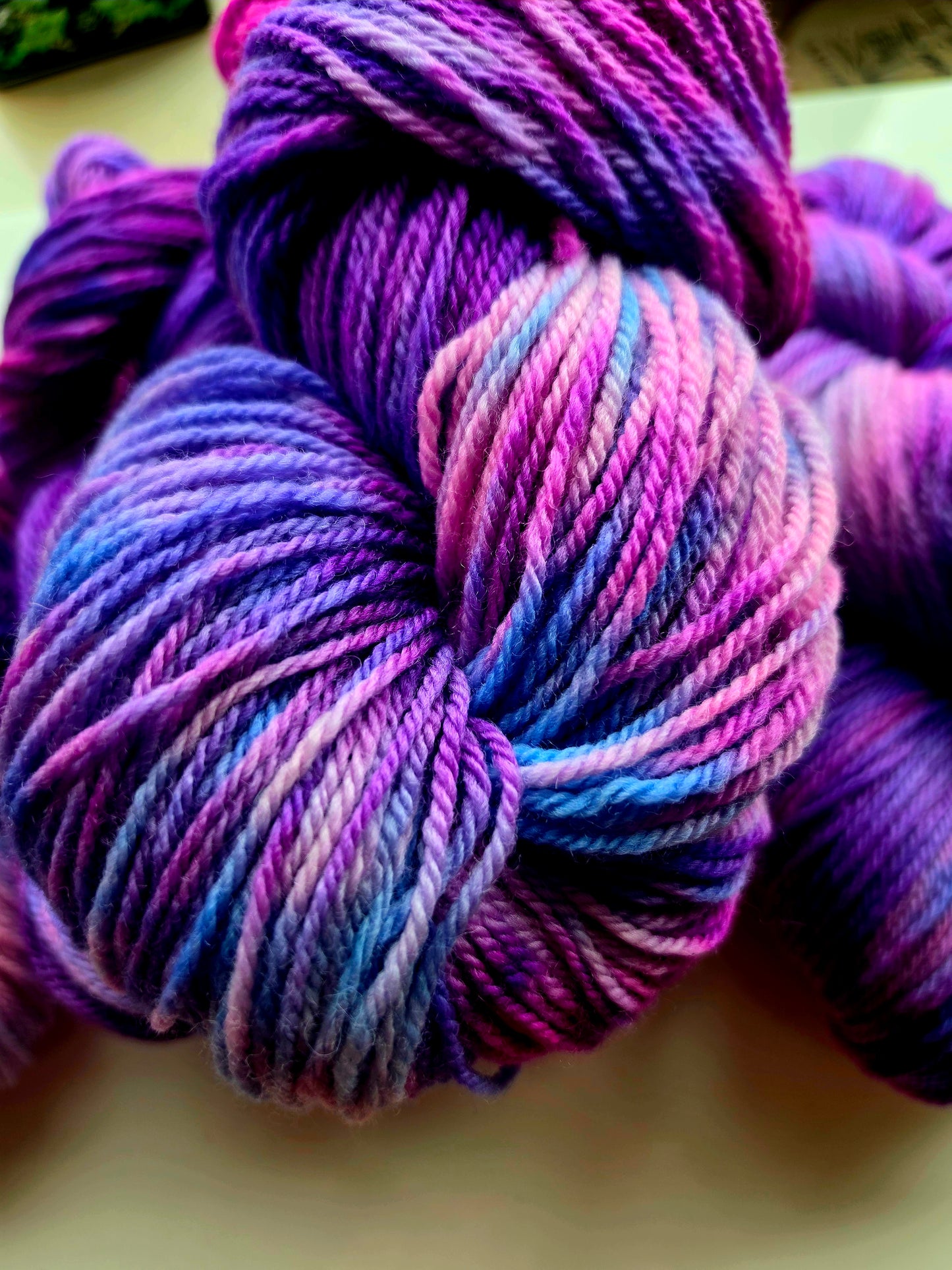 Neon Purple Rain DK yarn
