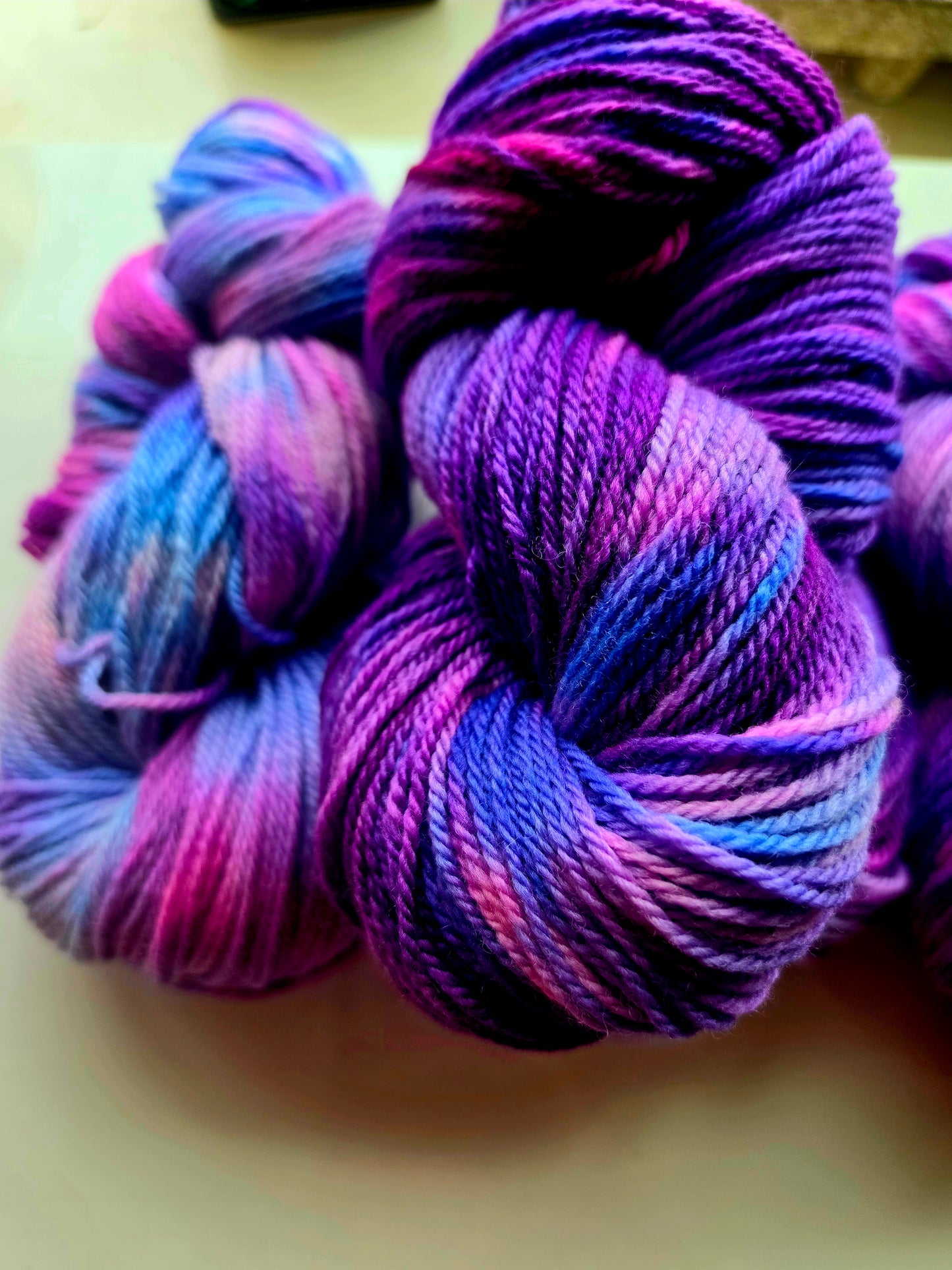 Neon Purple Rain DK yarn