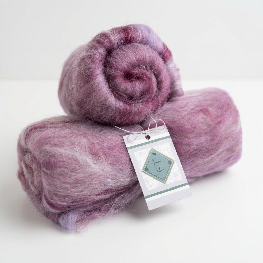 Hyacinth wool batt