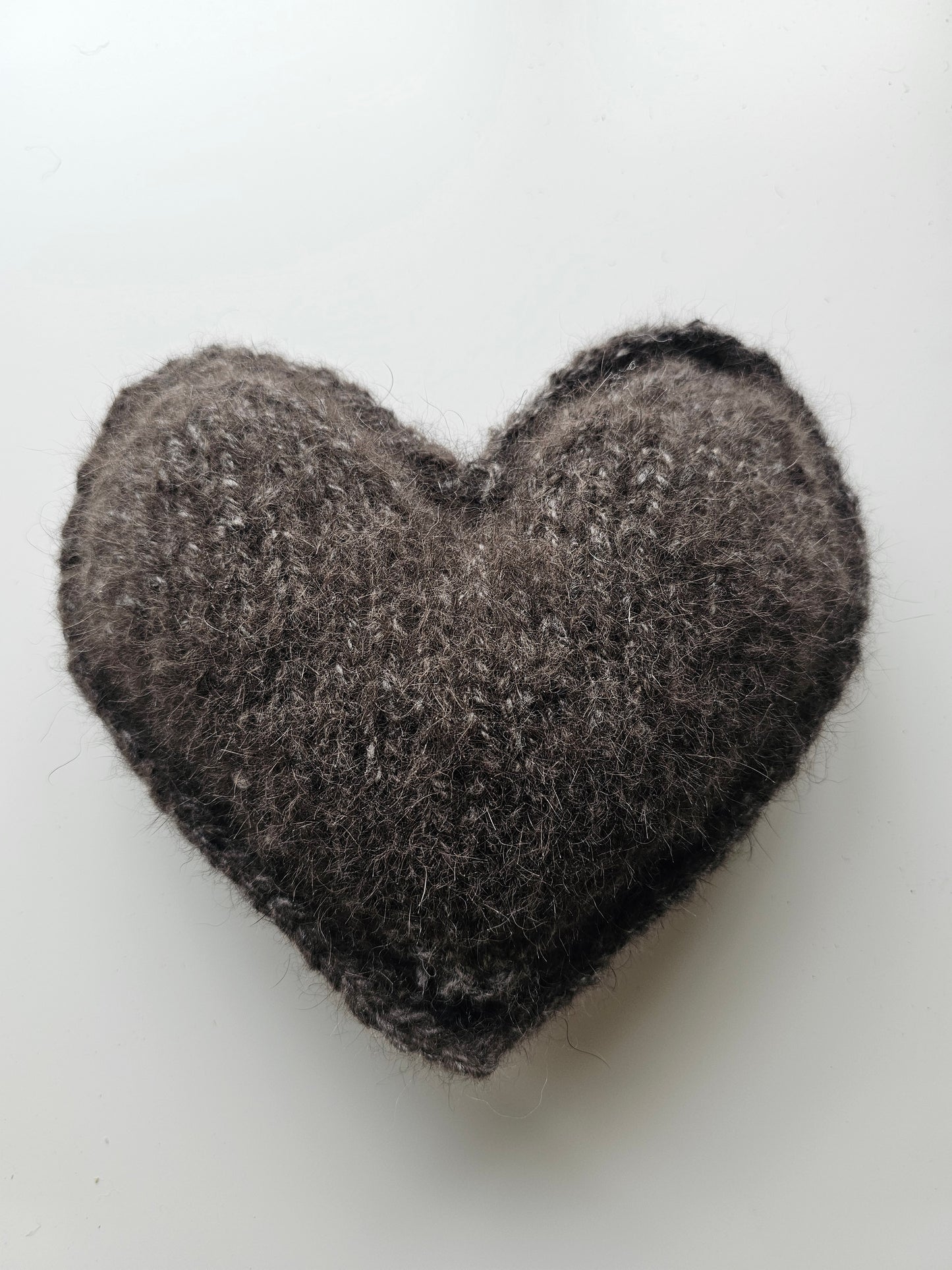 Handmade items made from handspun yarn. (Pet fur yarn and sheeps wool yarn).