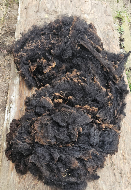 Zwartble x Whole Raw Lambswool fleece