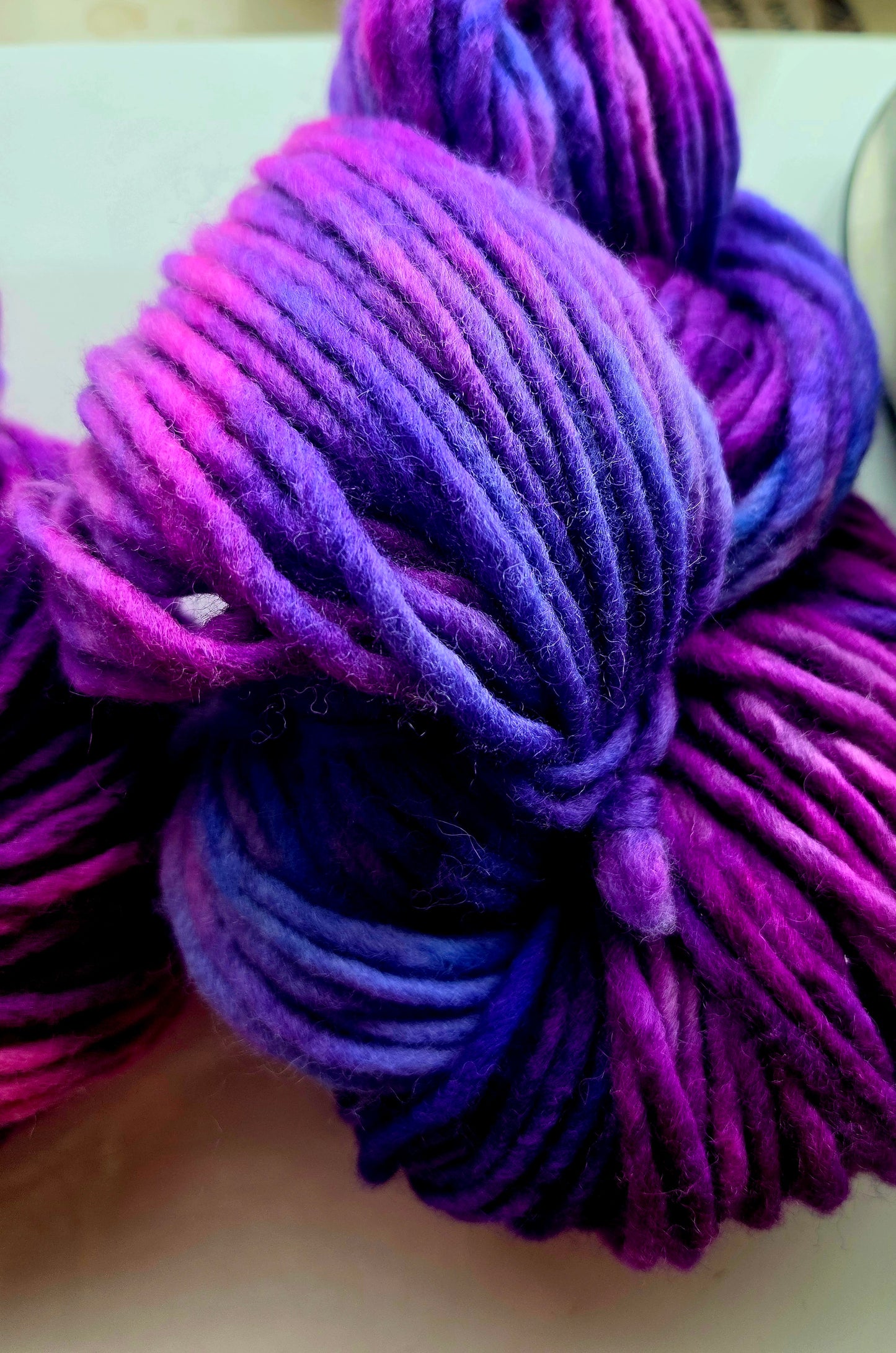 Neon Purple Rain Super Chunky Yarn