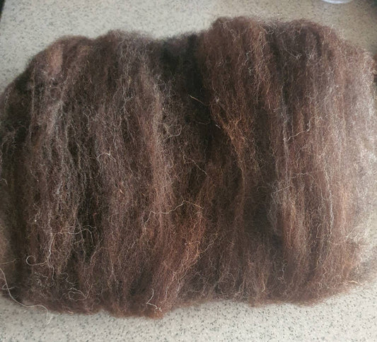 Brown Jacob wool batt